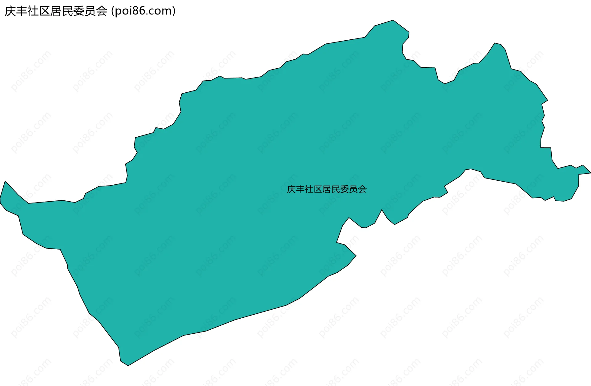 庆丰社区居民委员会边界地图