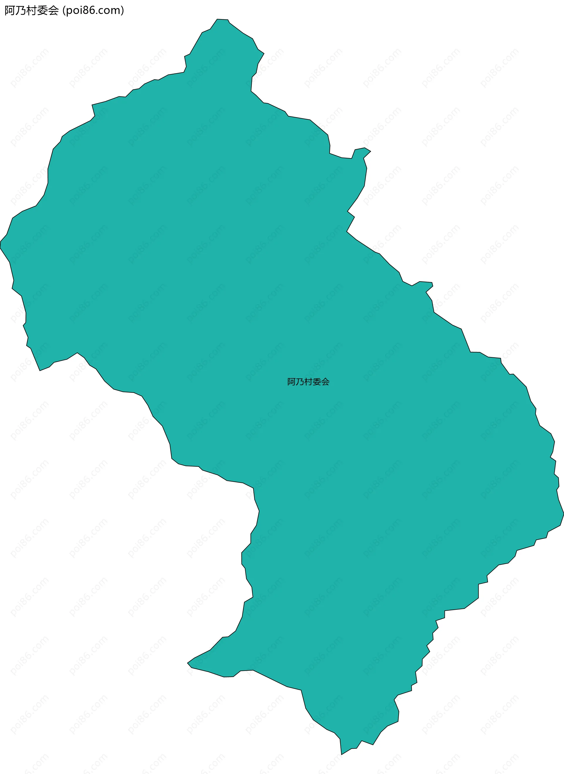 阿乃村委会边界地图