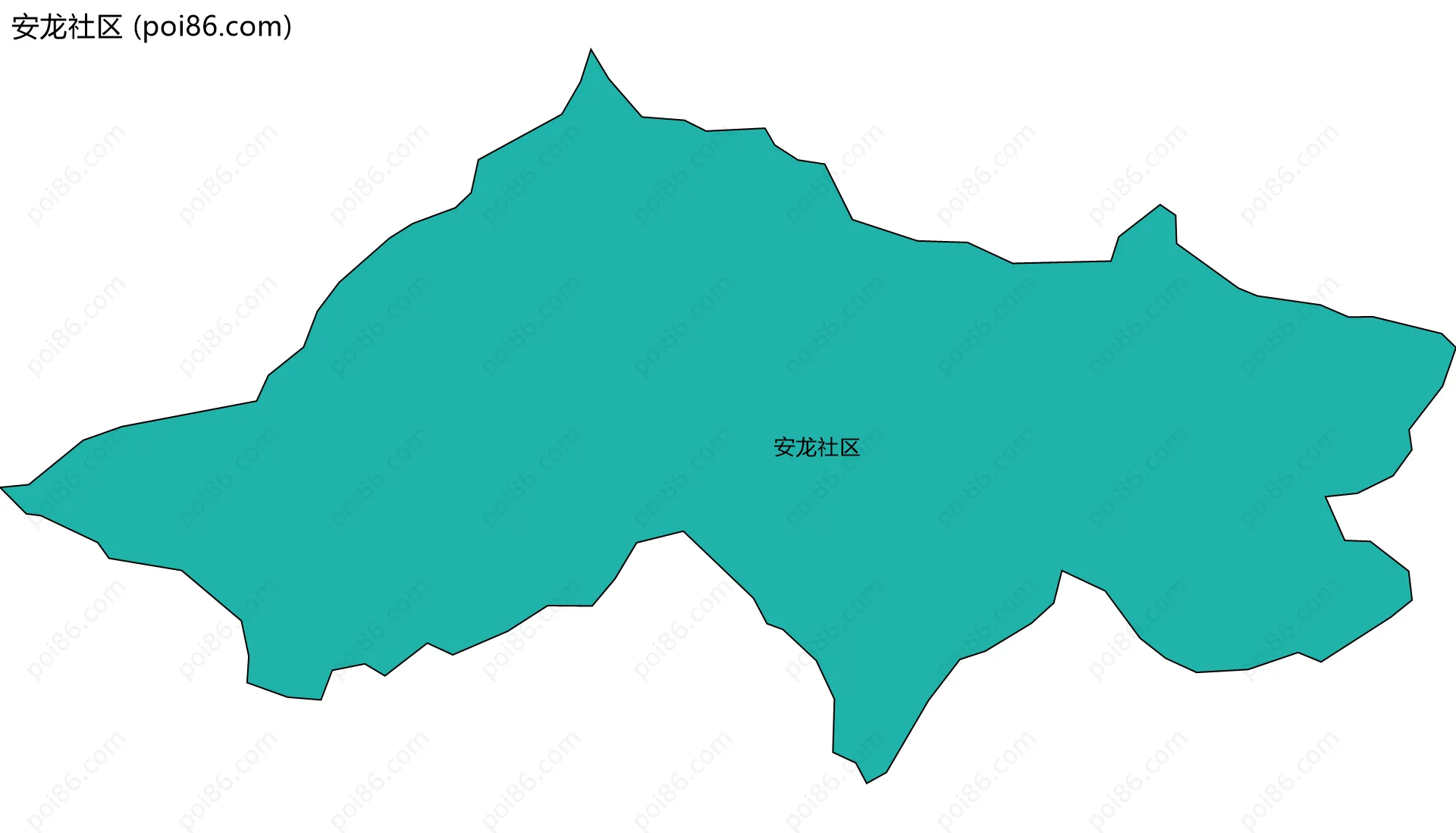 安龙社区边界地图