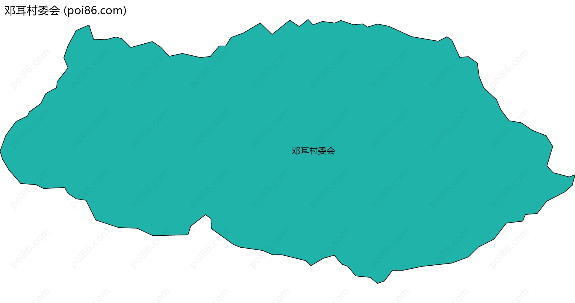 邓耳村委会边界地图