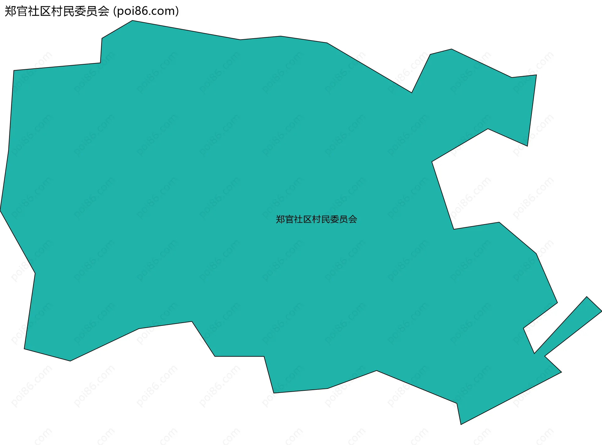 郑官社区村民委员会边界地图