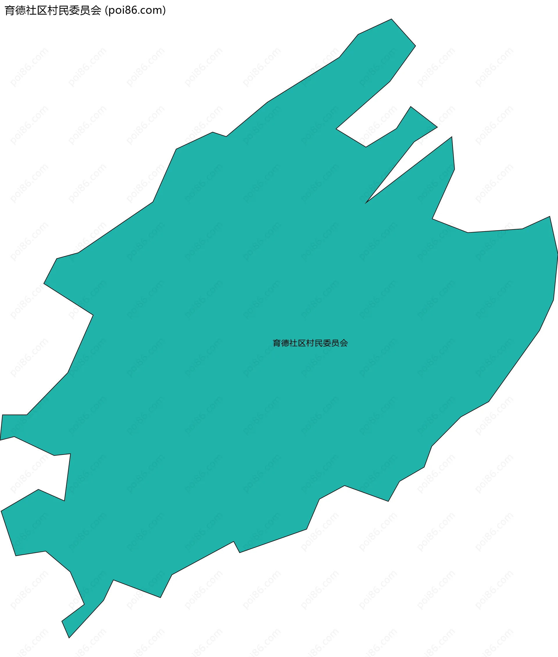 育德社区村民委员会边界地图