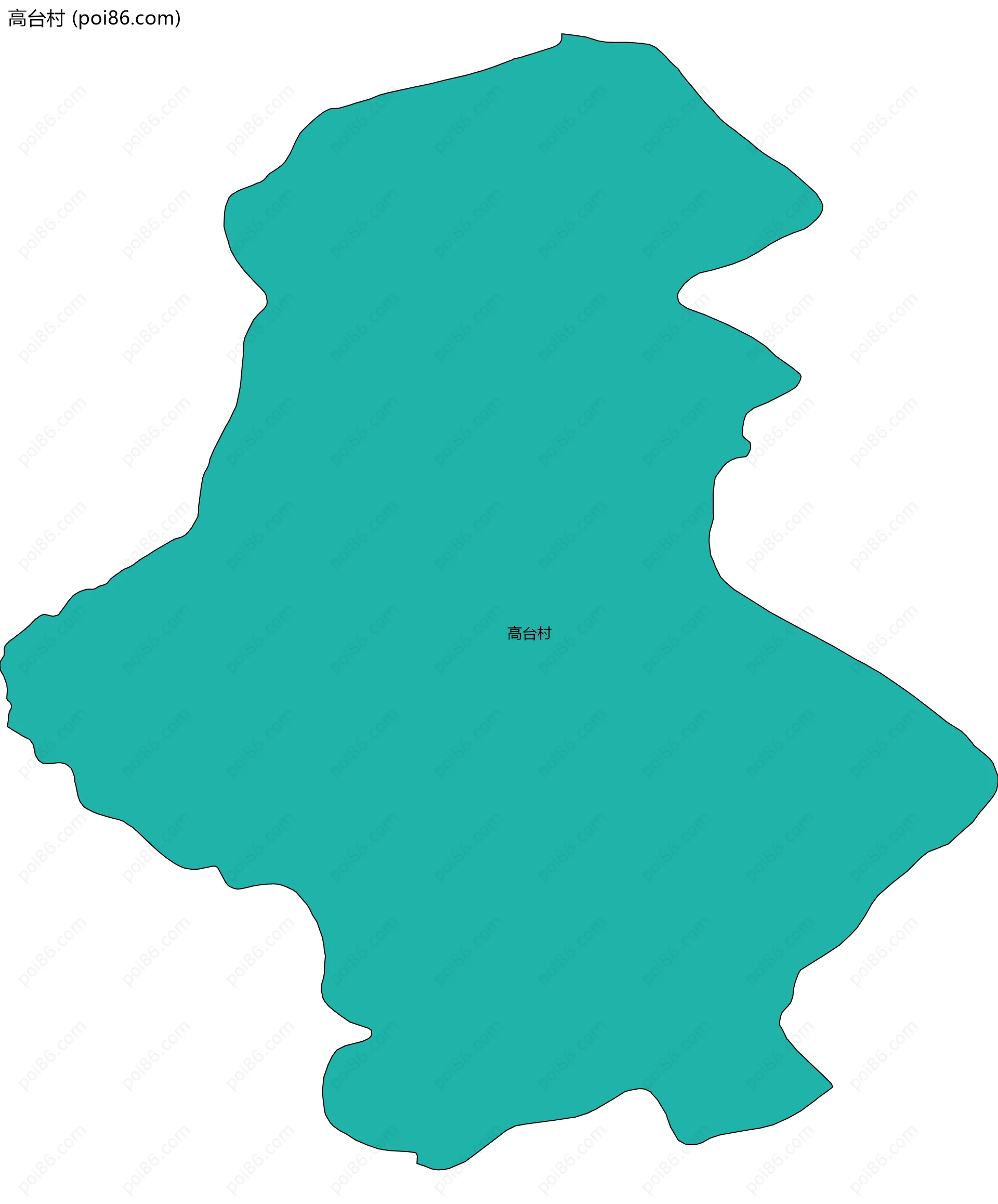 高台村边界地图