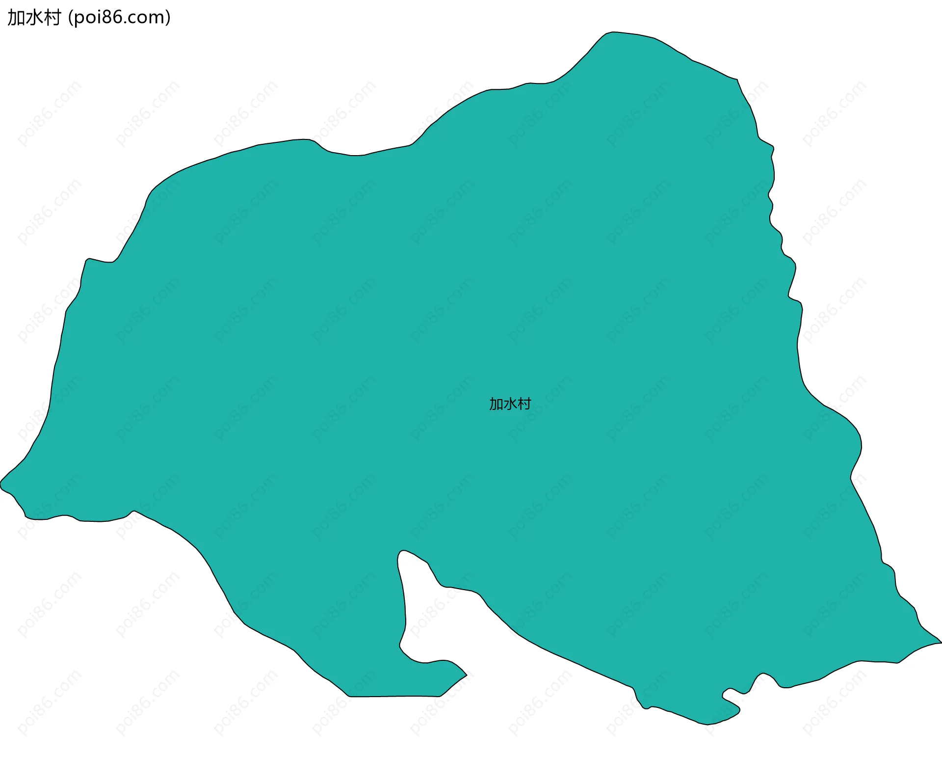 加水村边界地图