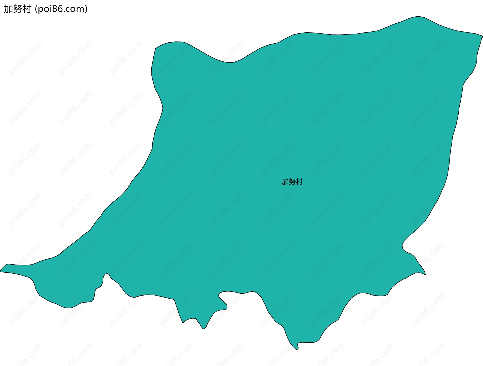 加努村边界地图