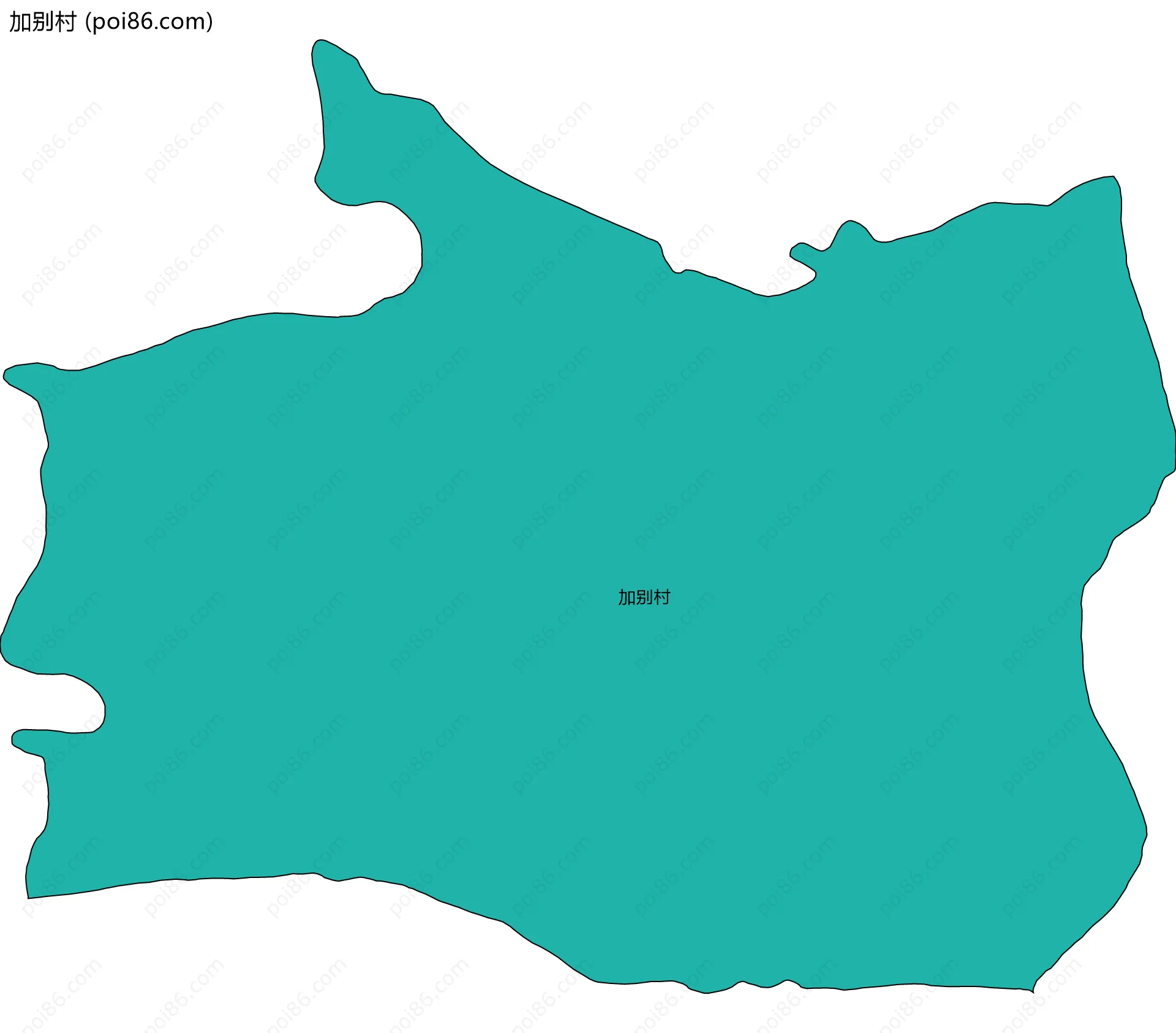 加别村边界地图
