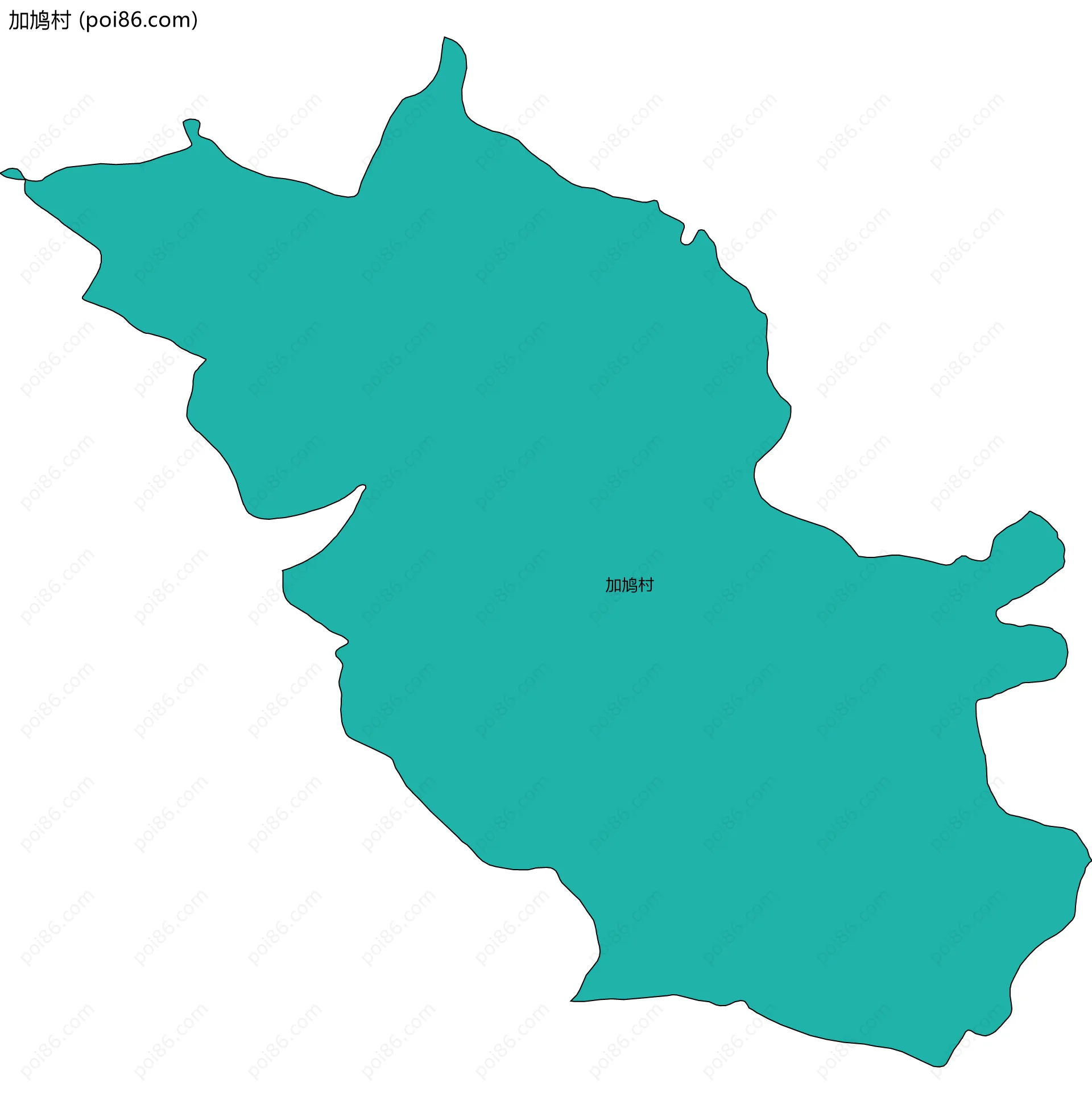 加鸠村边界地图