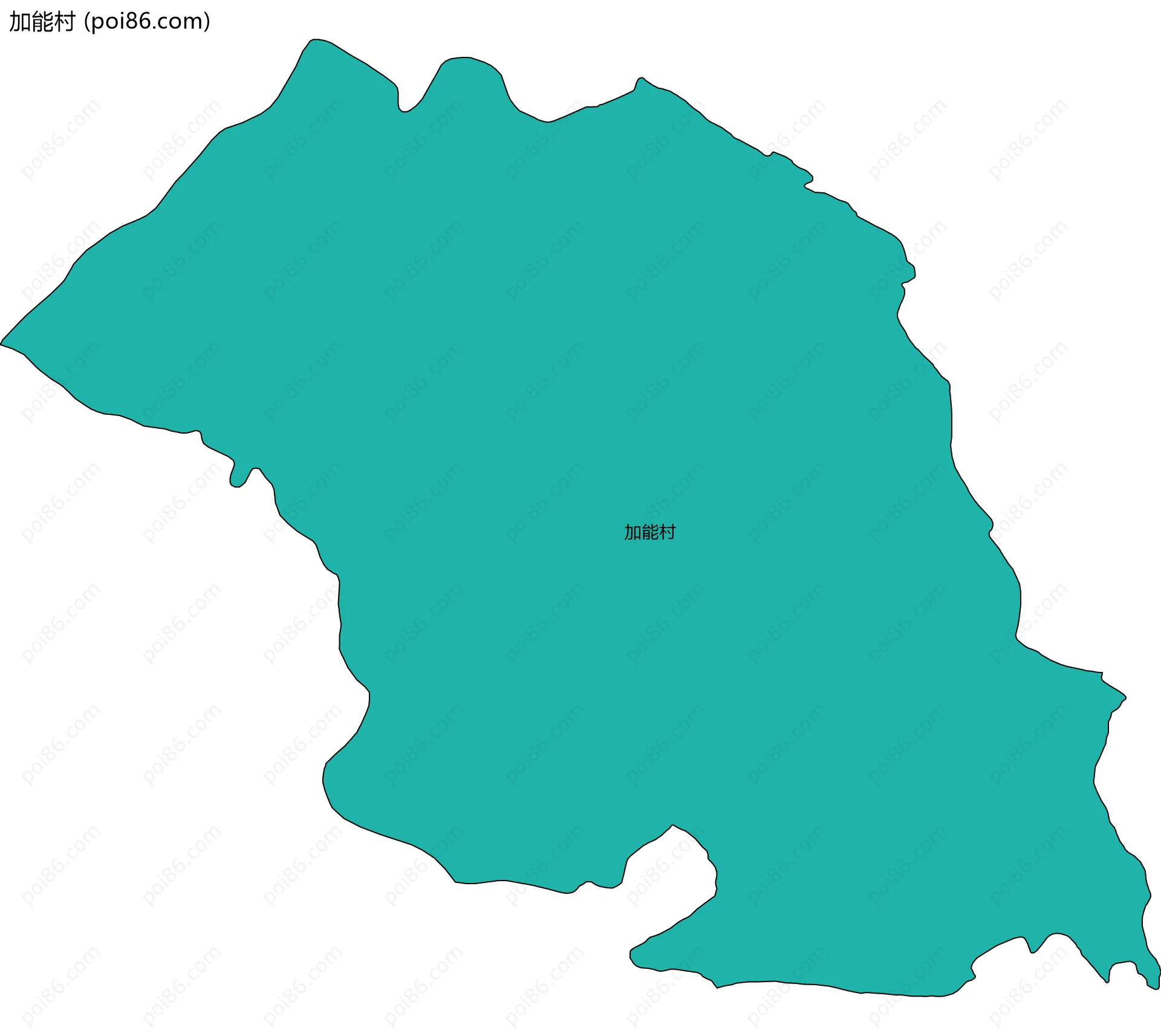 加能村边界地图