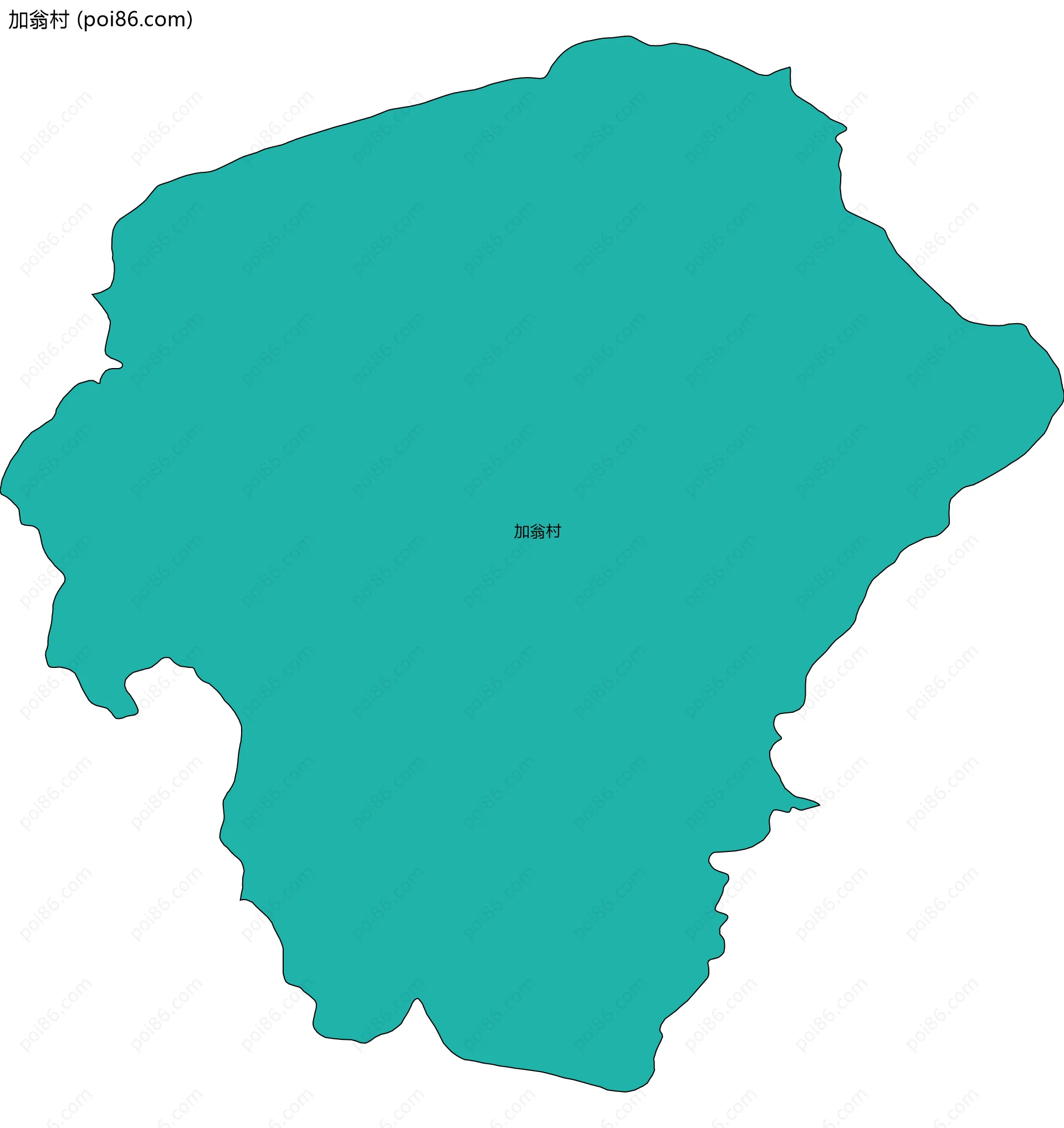加翁村边界地图