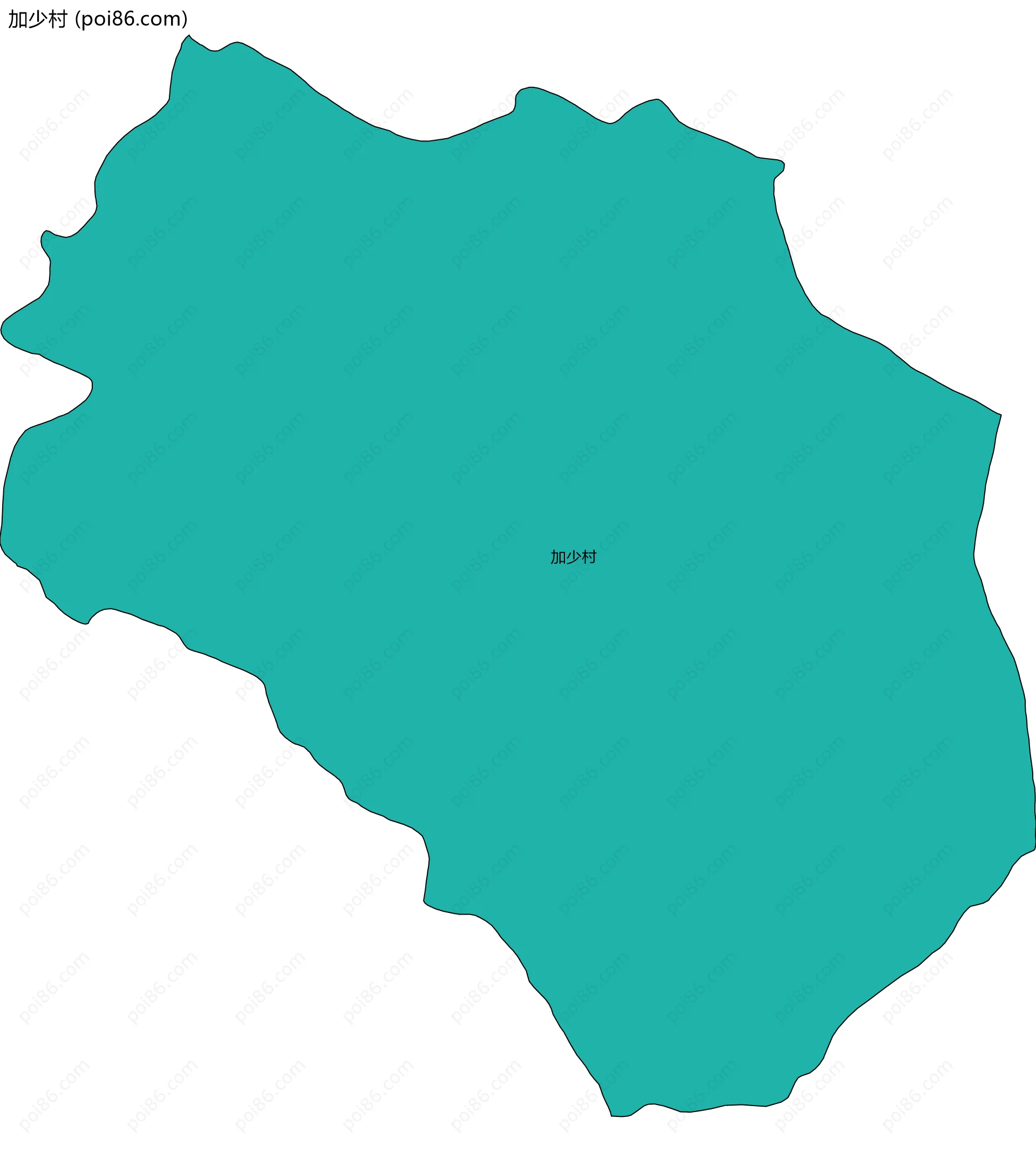 加少村边界地图