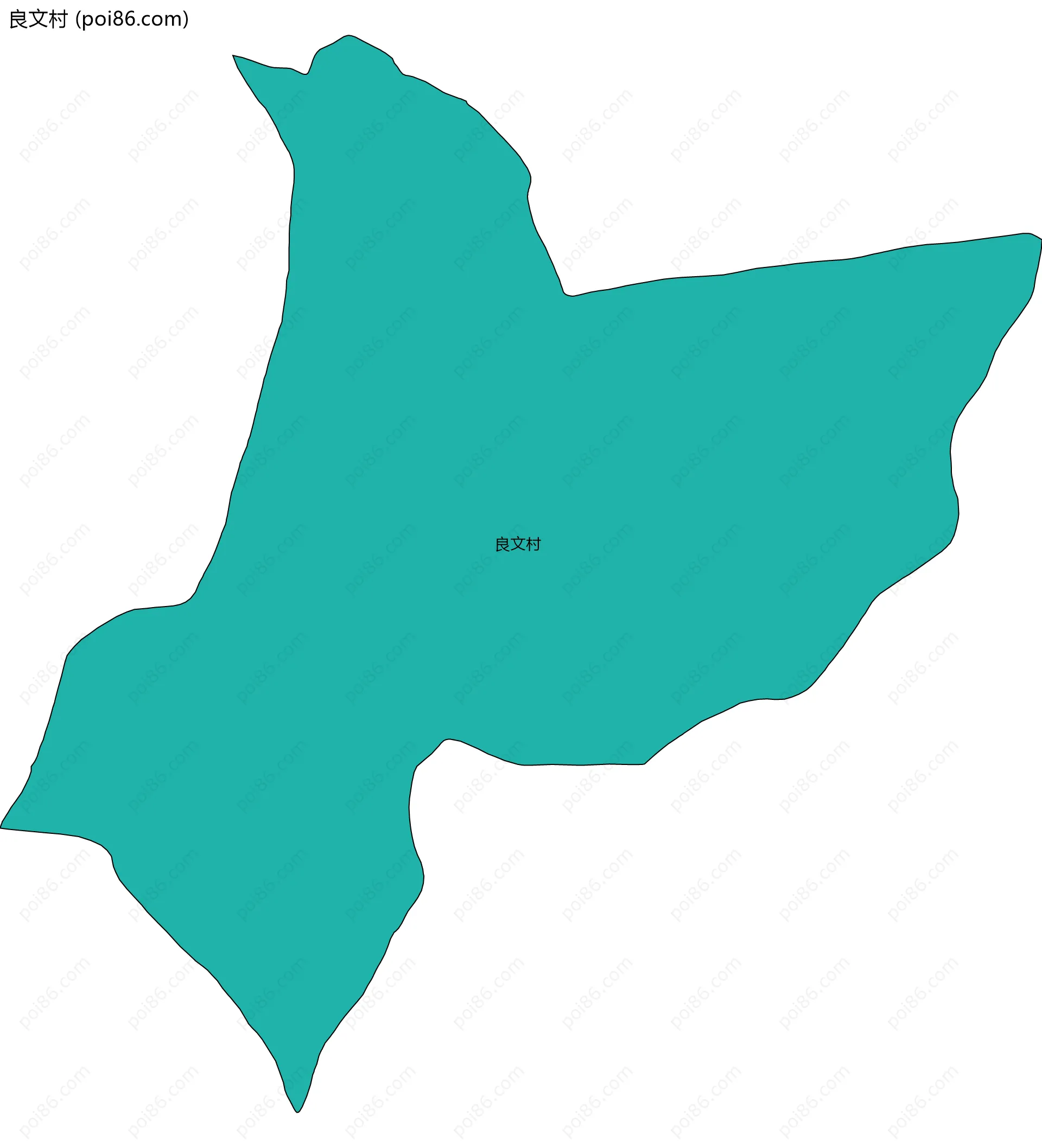 良文村边界地图