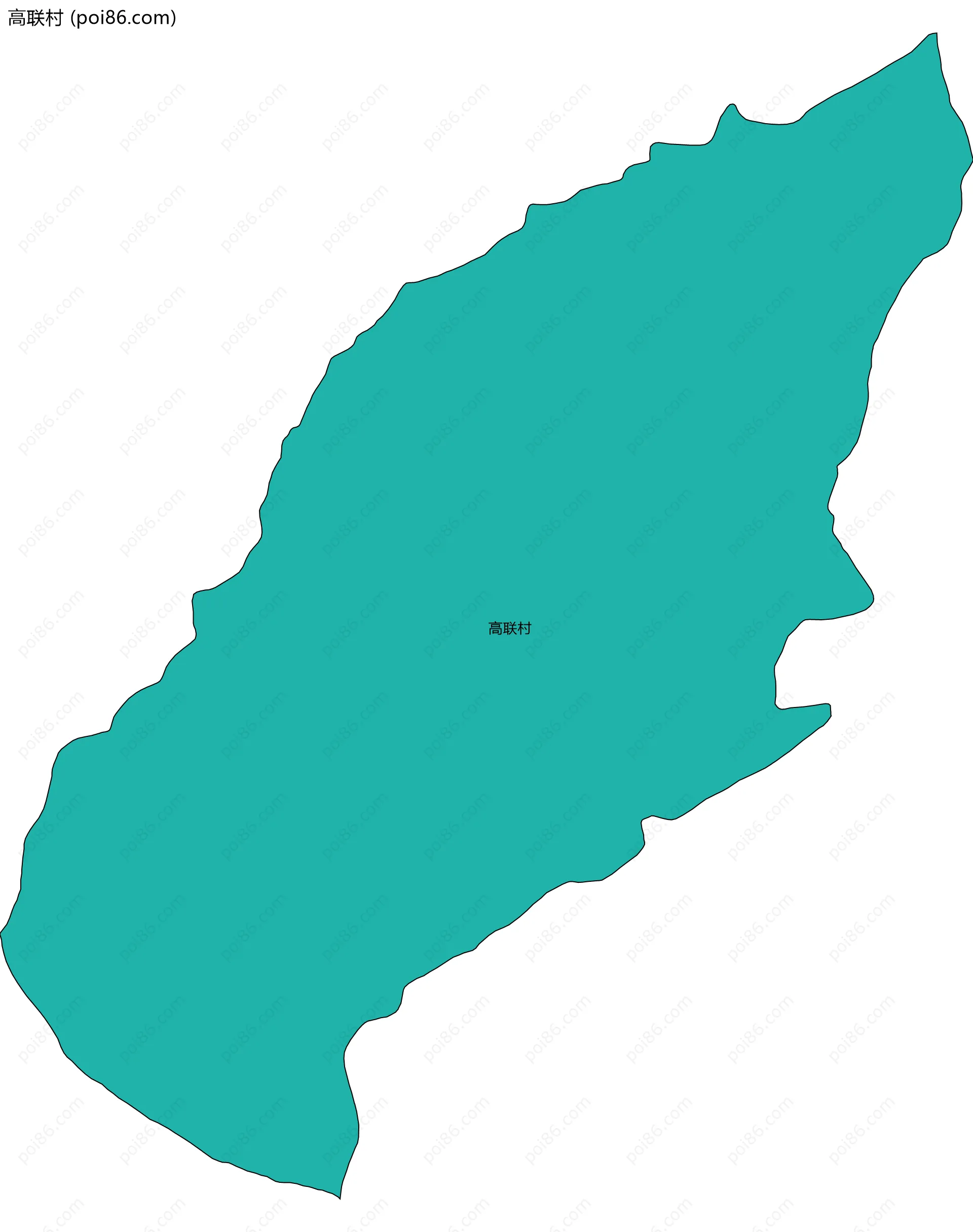 高联村边界地图