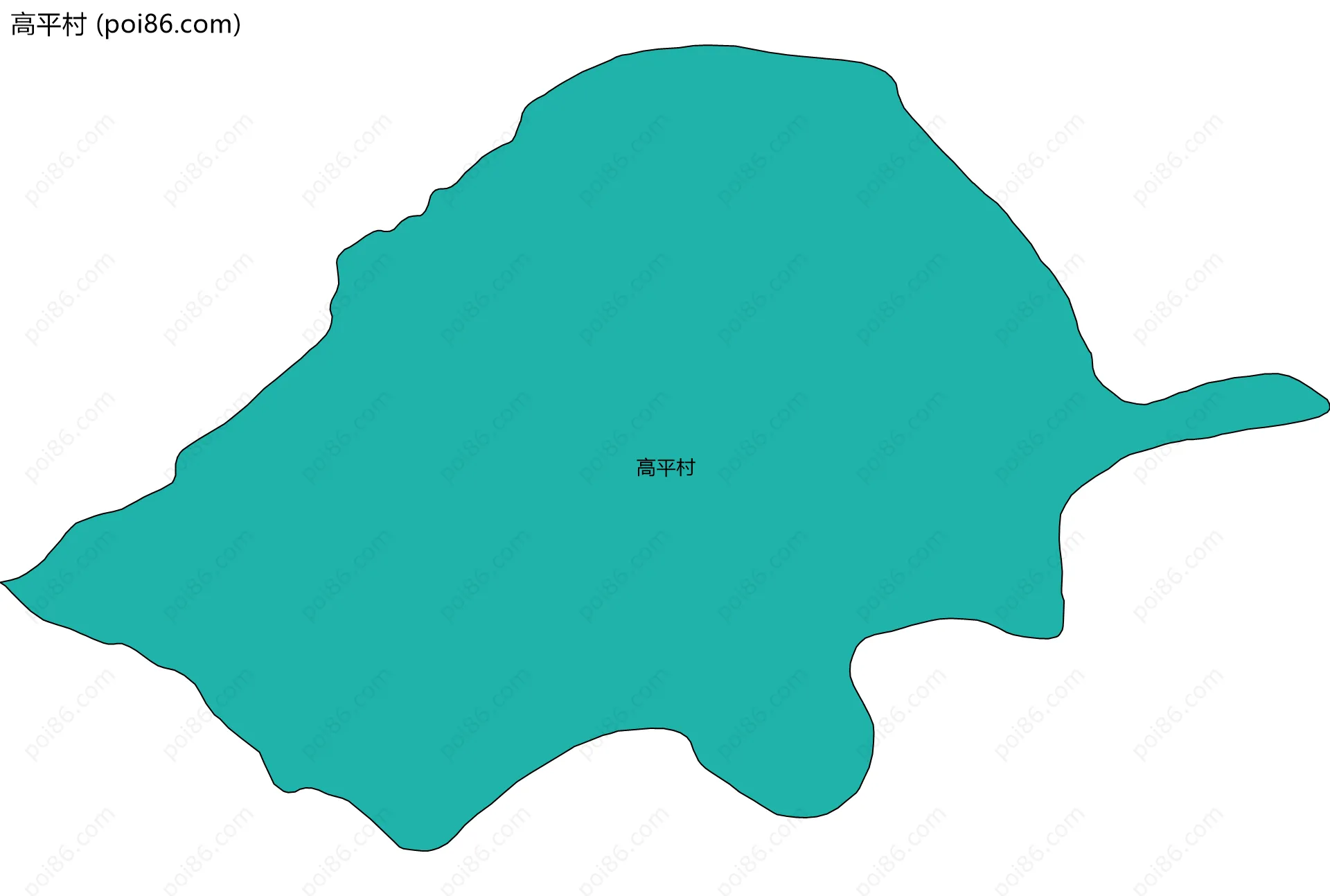 高平村边界地图