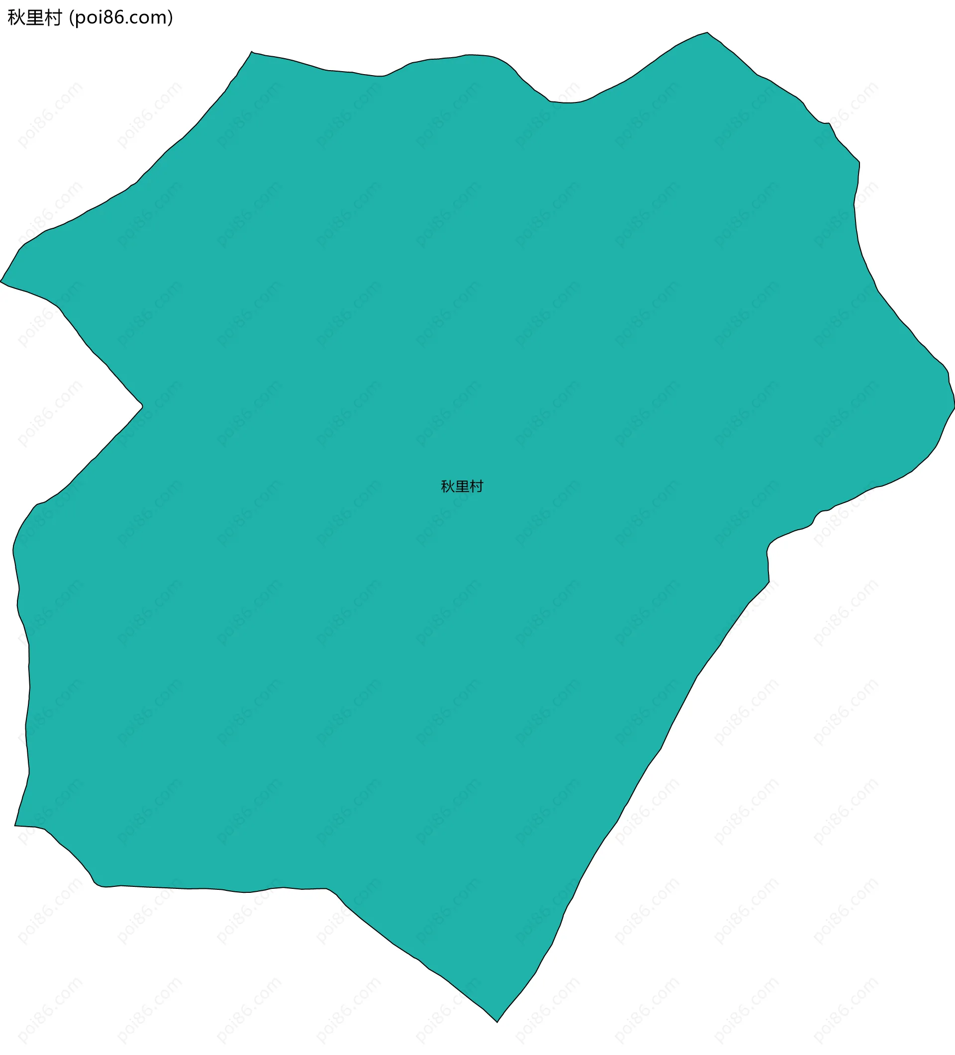 秋里村边界地图