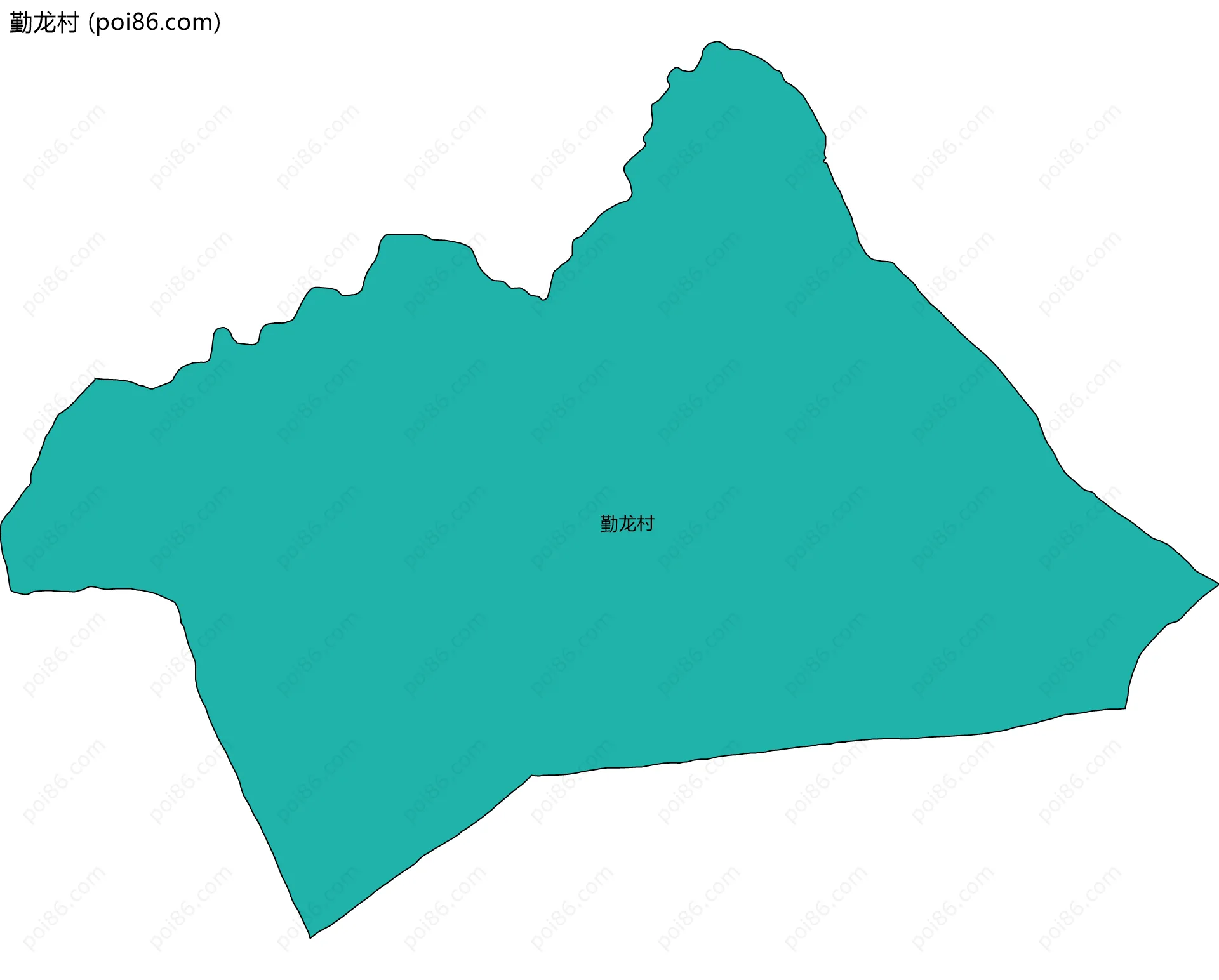 勤龙村边界地图