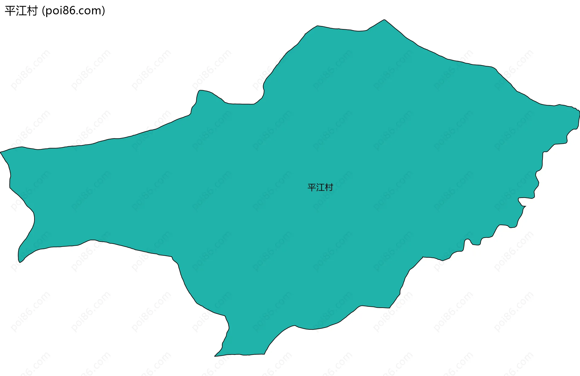 平江村边界地图