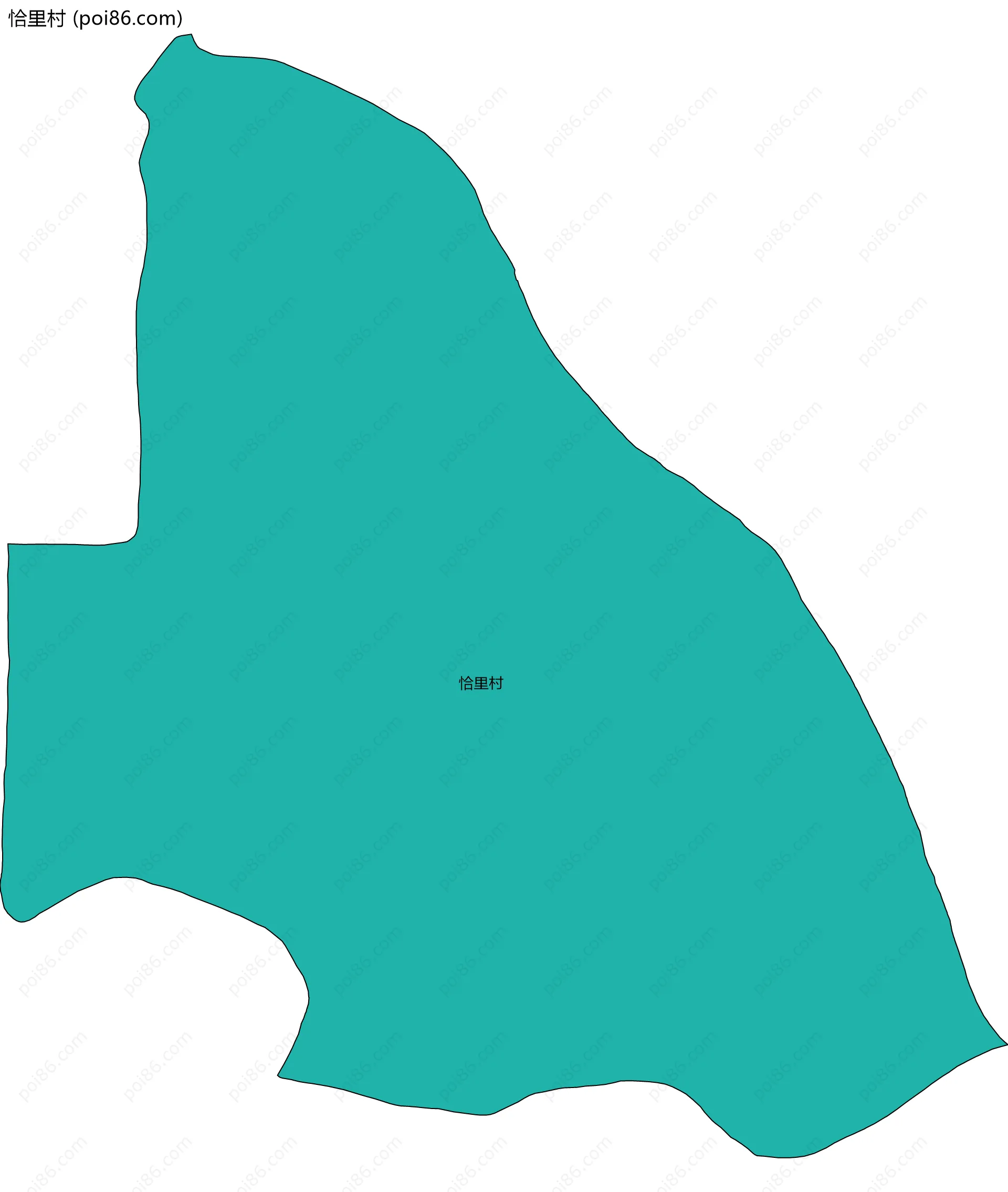 恰里村边界地图