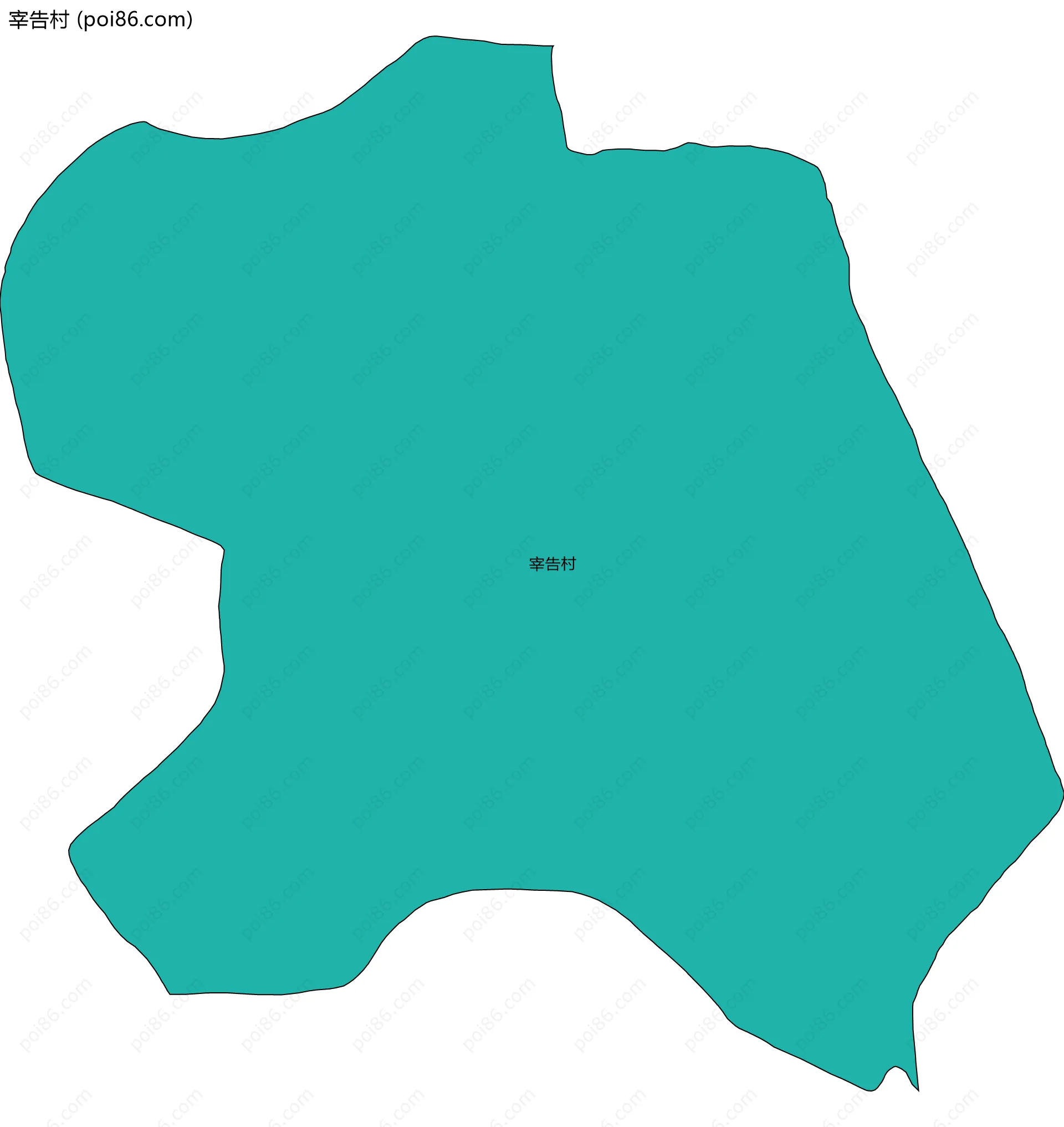 宰告村边界地图