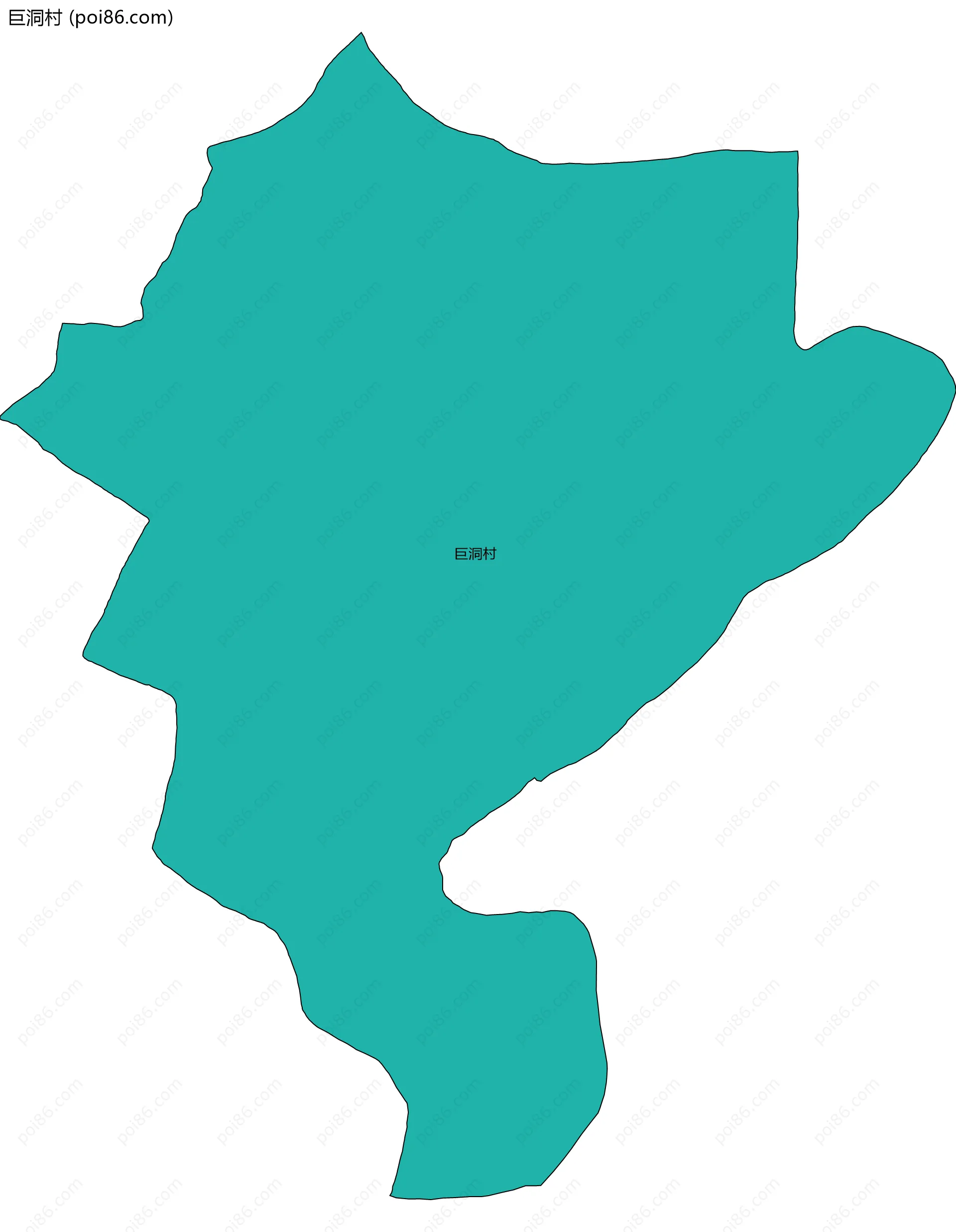 巨洞村边界地图