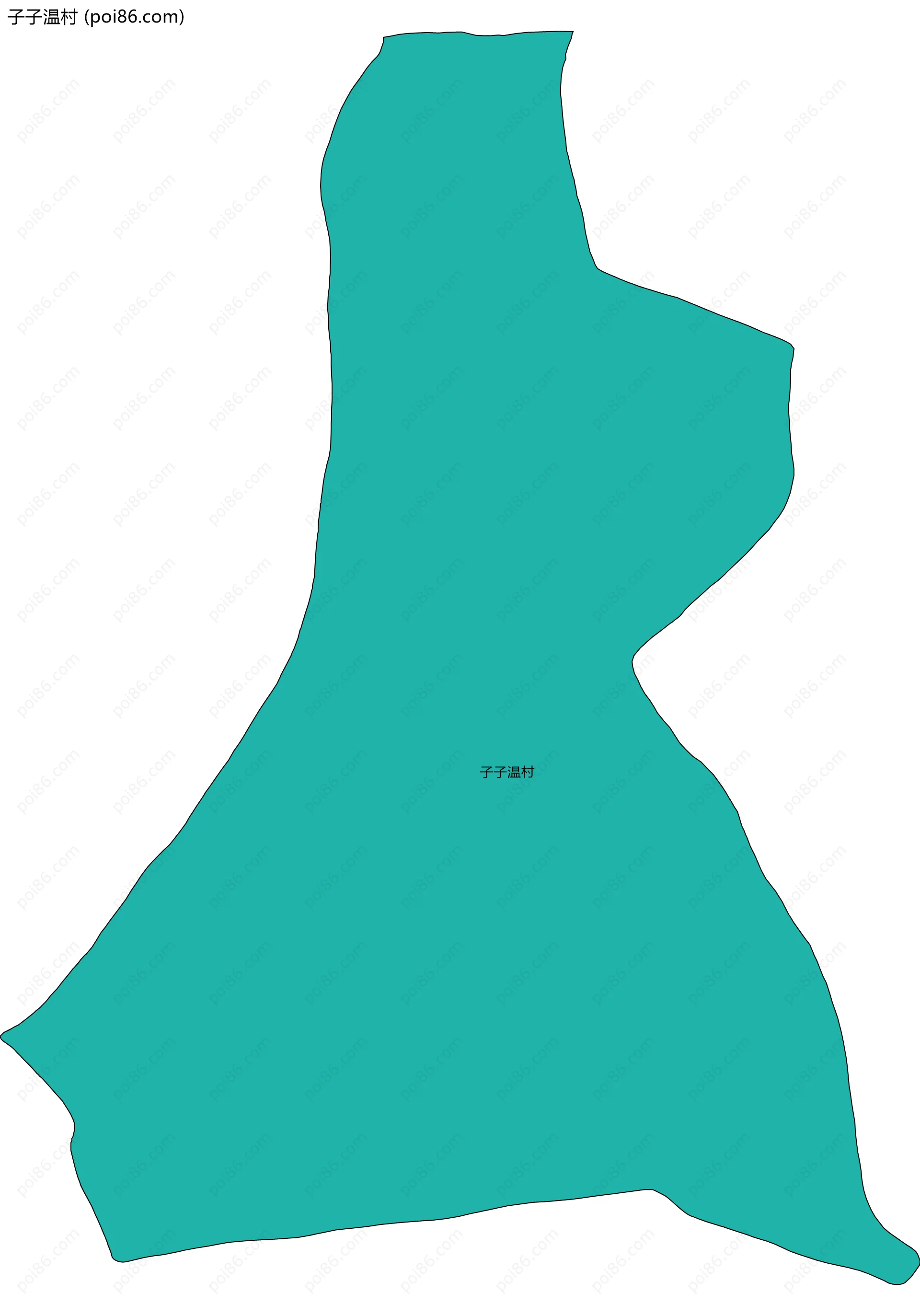 子子温村边界地图