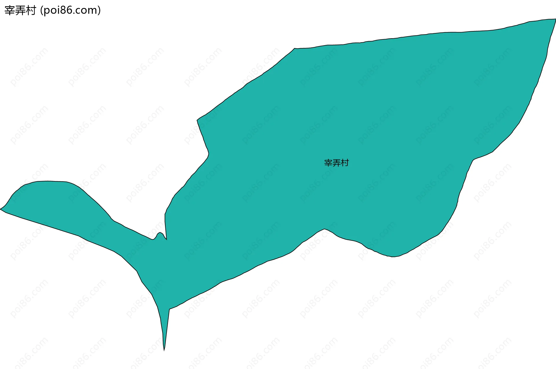 宰弄村边界地图