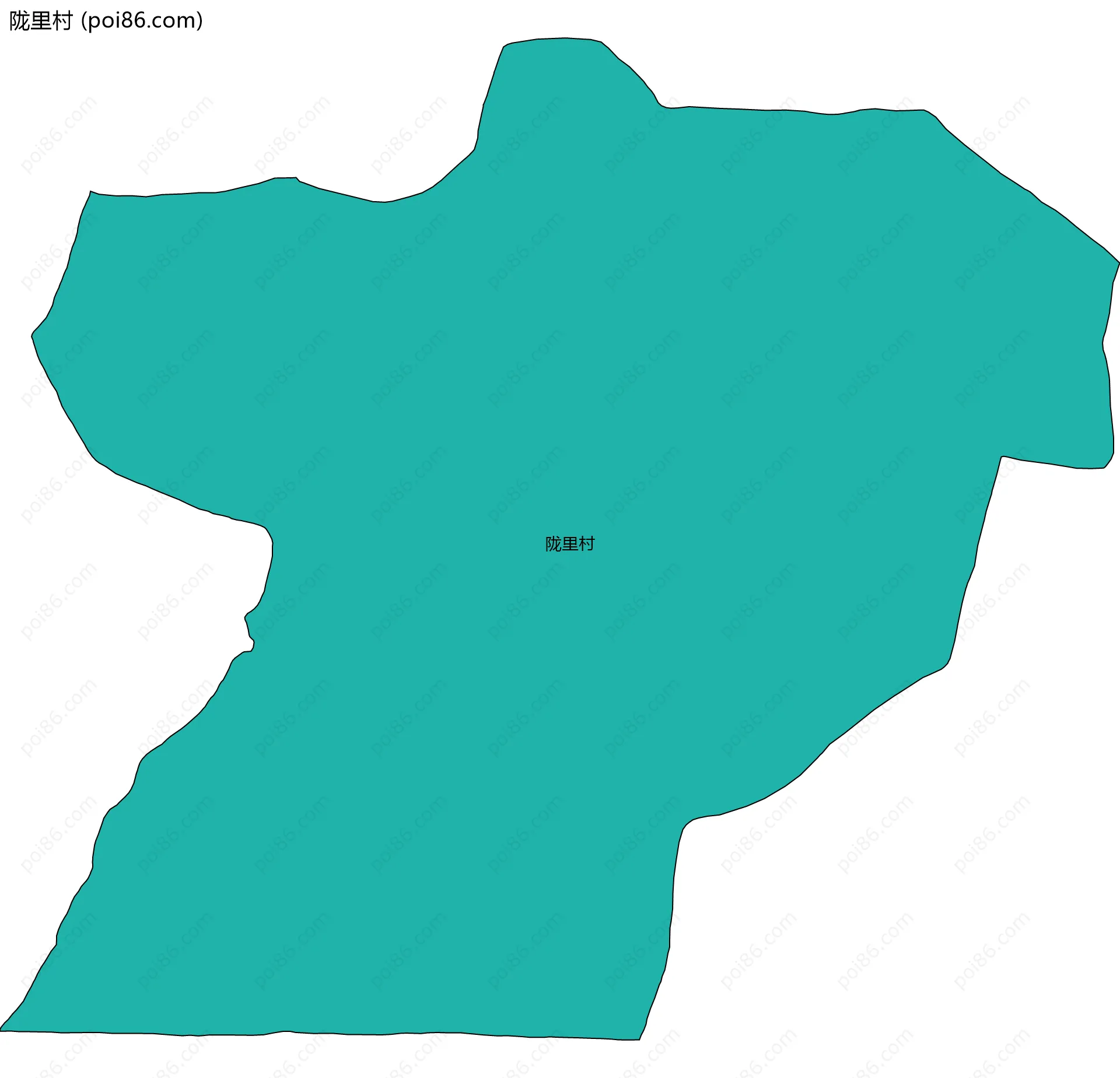 陇里村边界地图