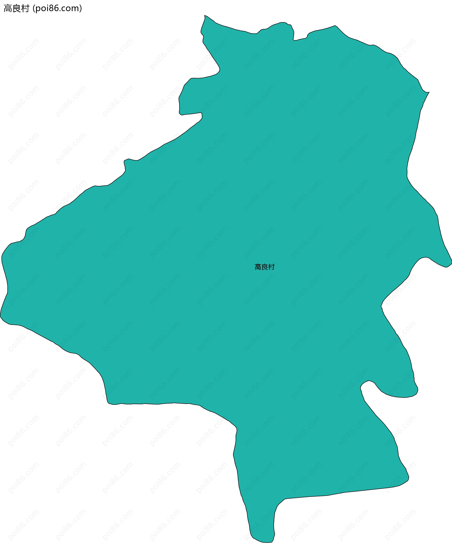 高良村边界地图