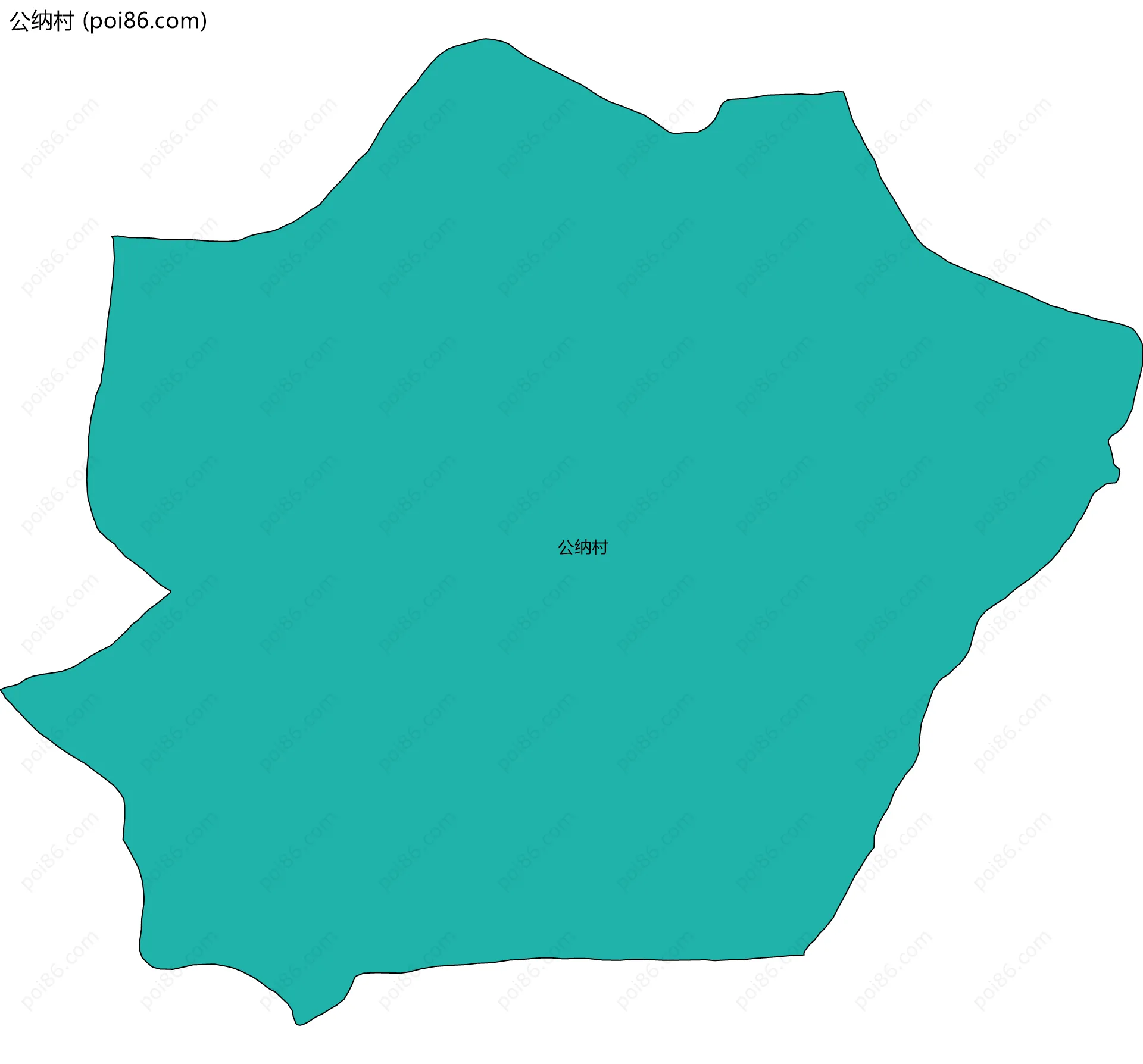 公纳村边界地图