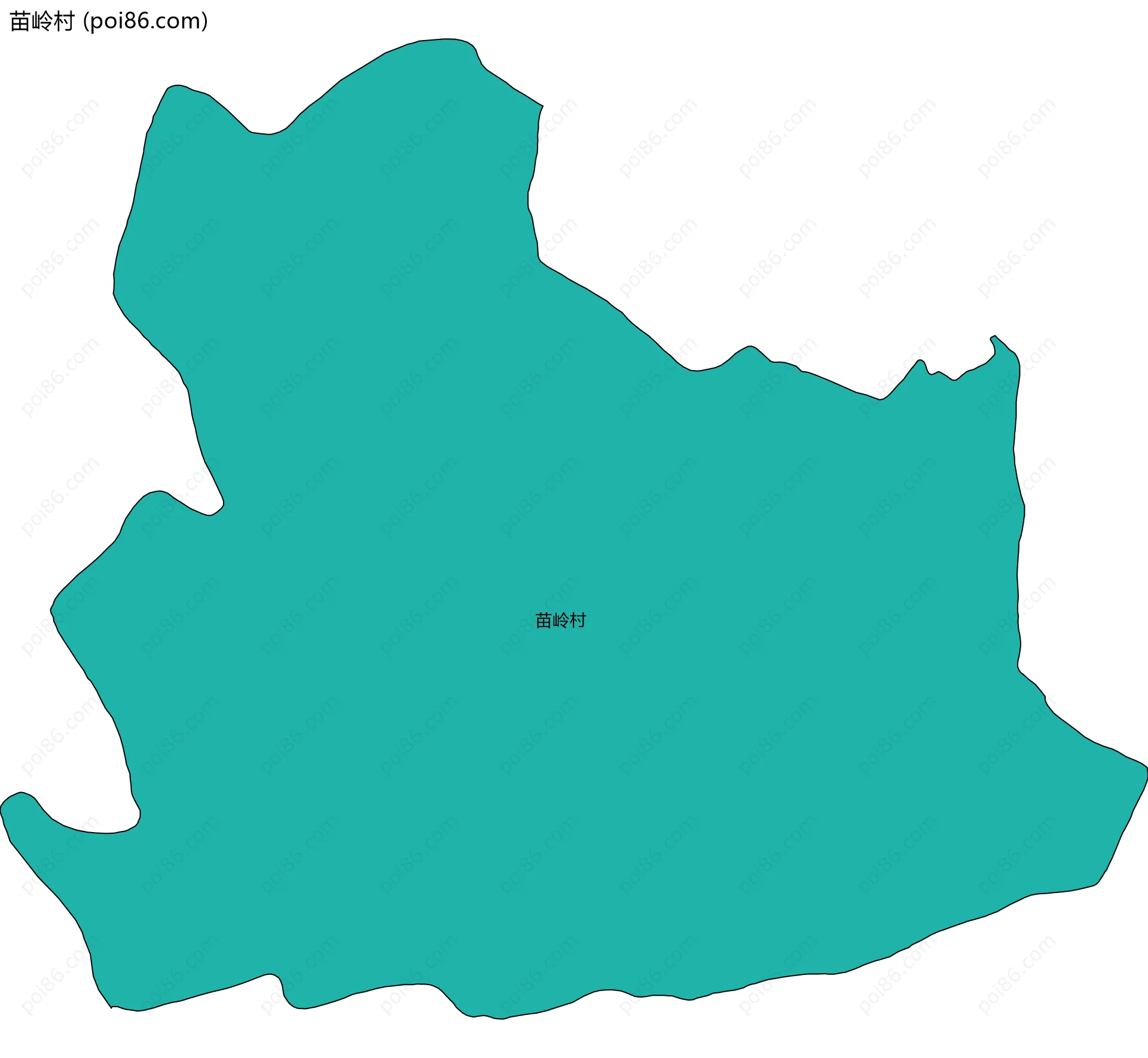 苗岭村边界地图