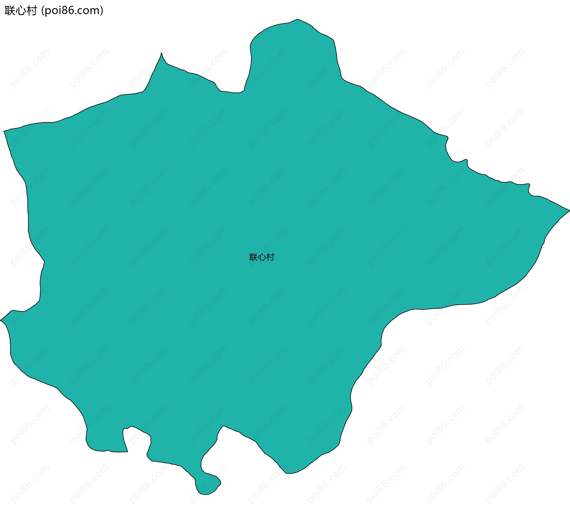联心村边界地图