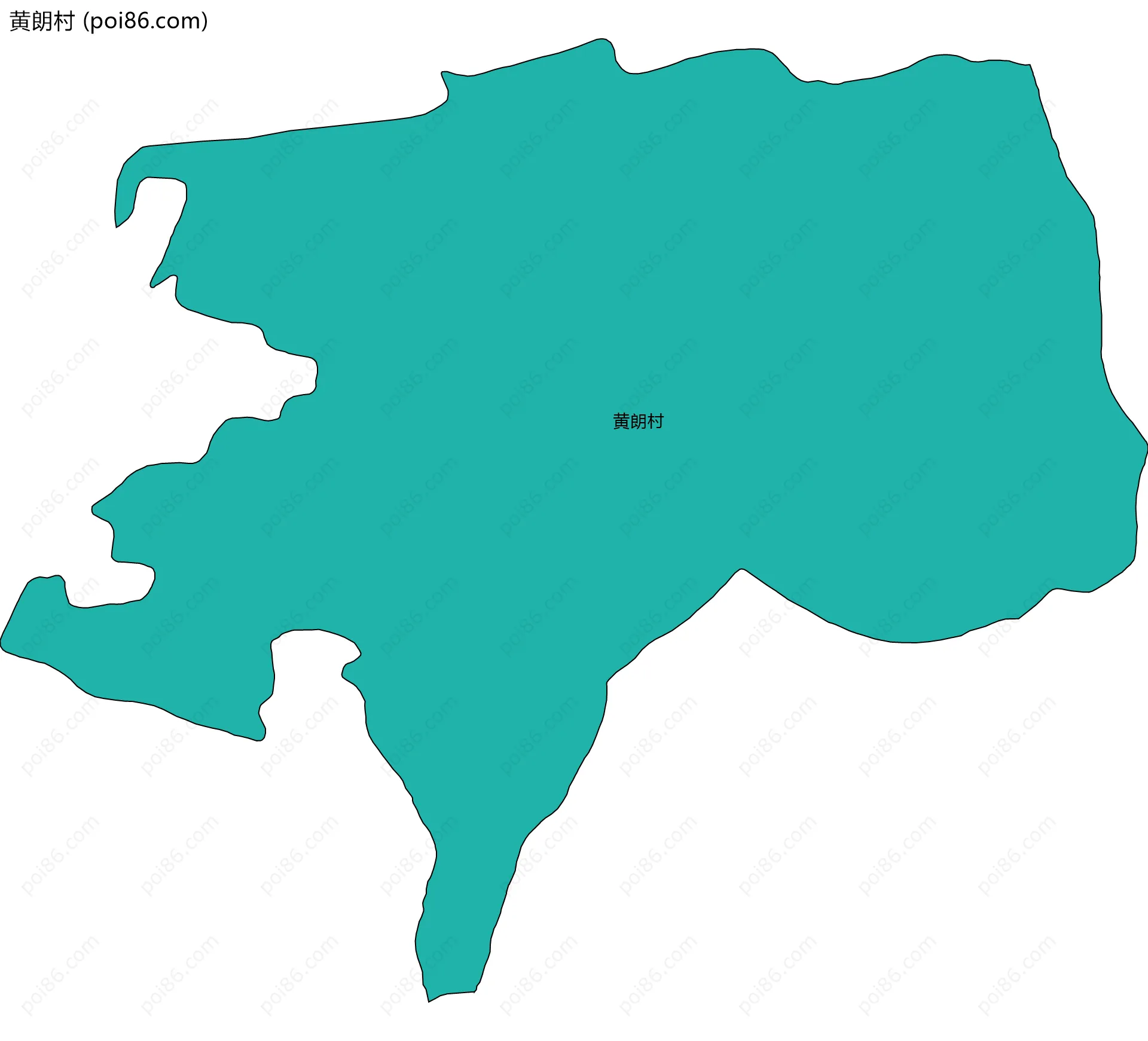 黄朗村边界地图
