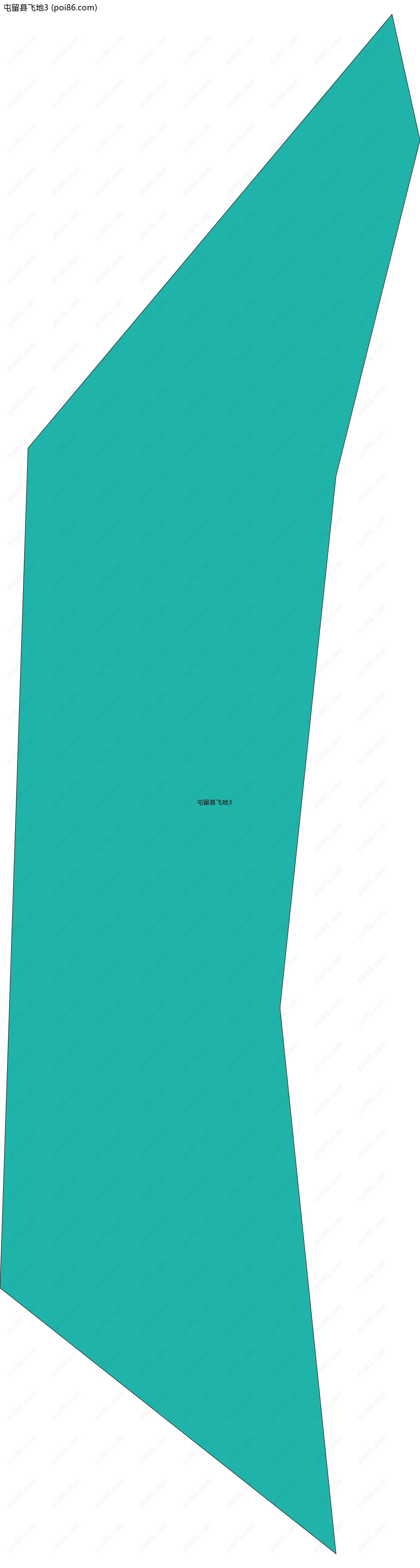 屯留县飞地3边界地图