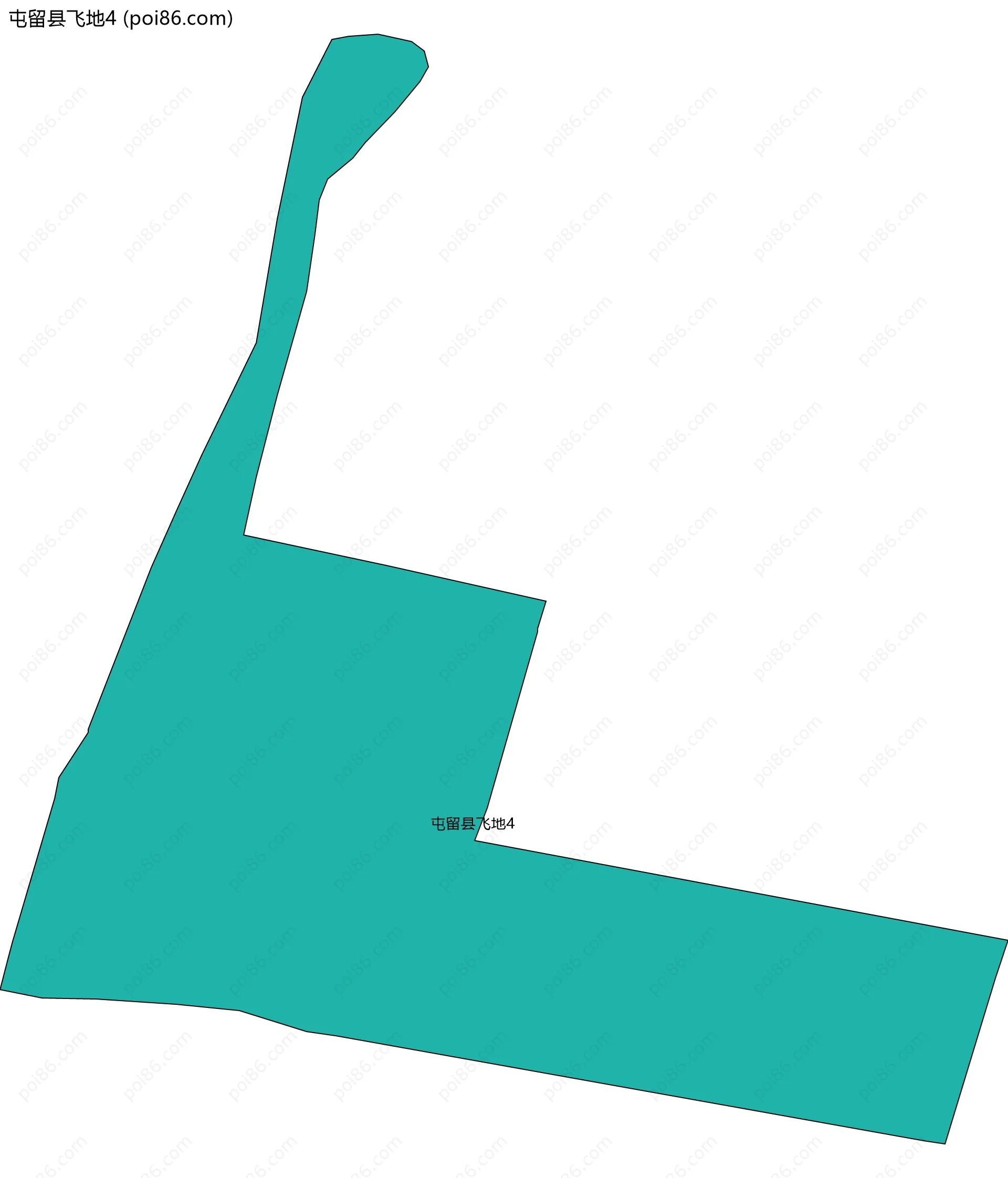 屯留县飞地4边界地图