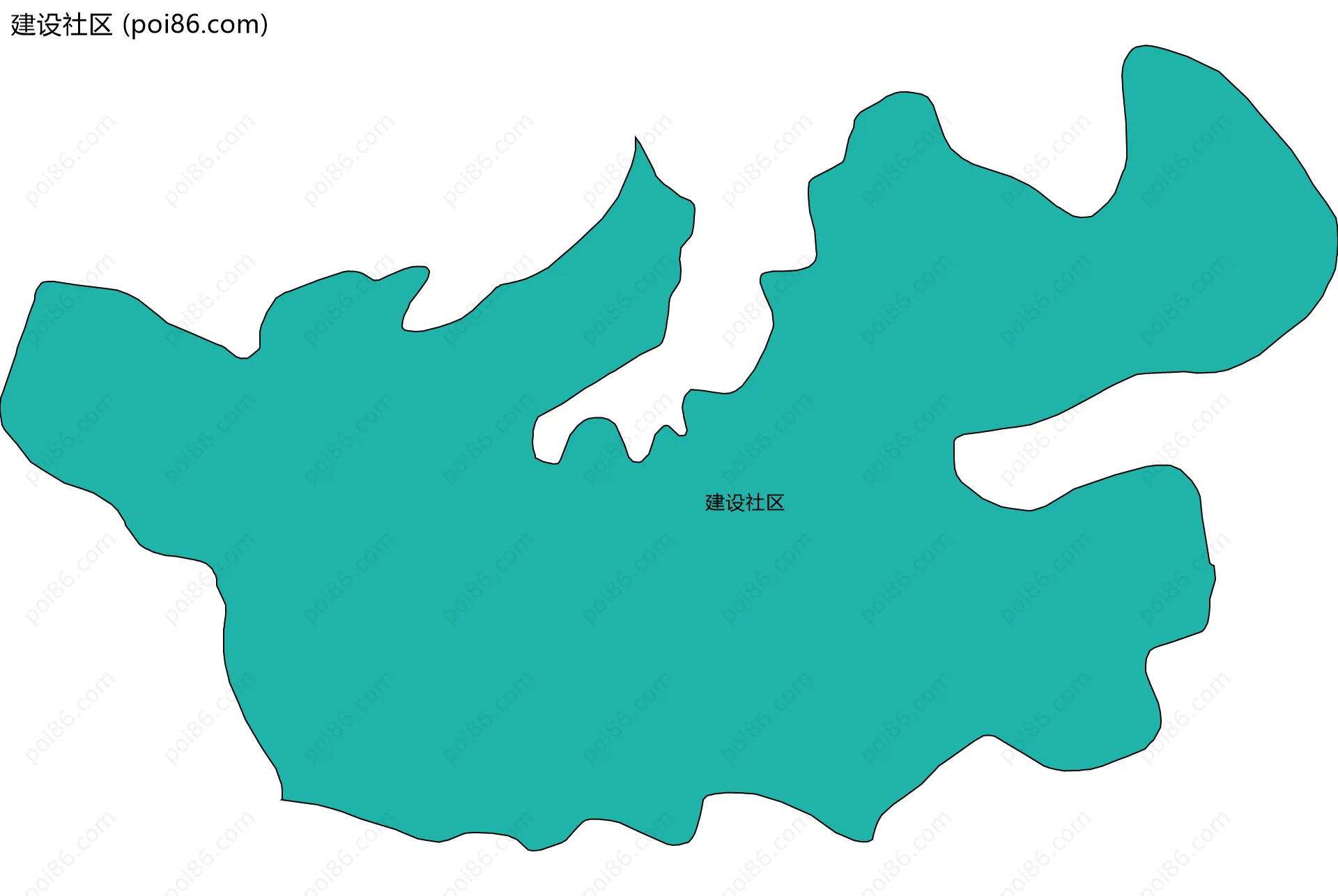 建设社区边界地图
