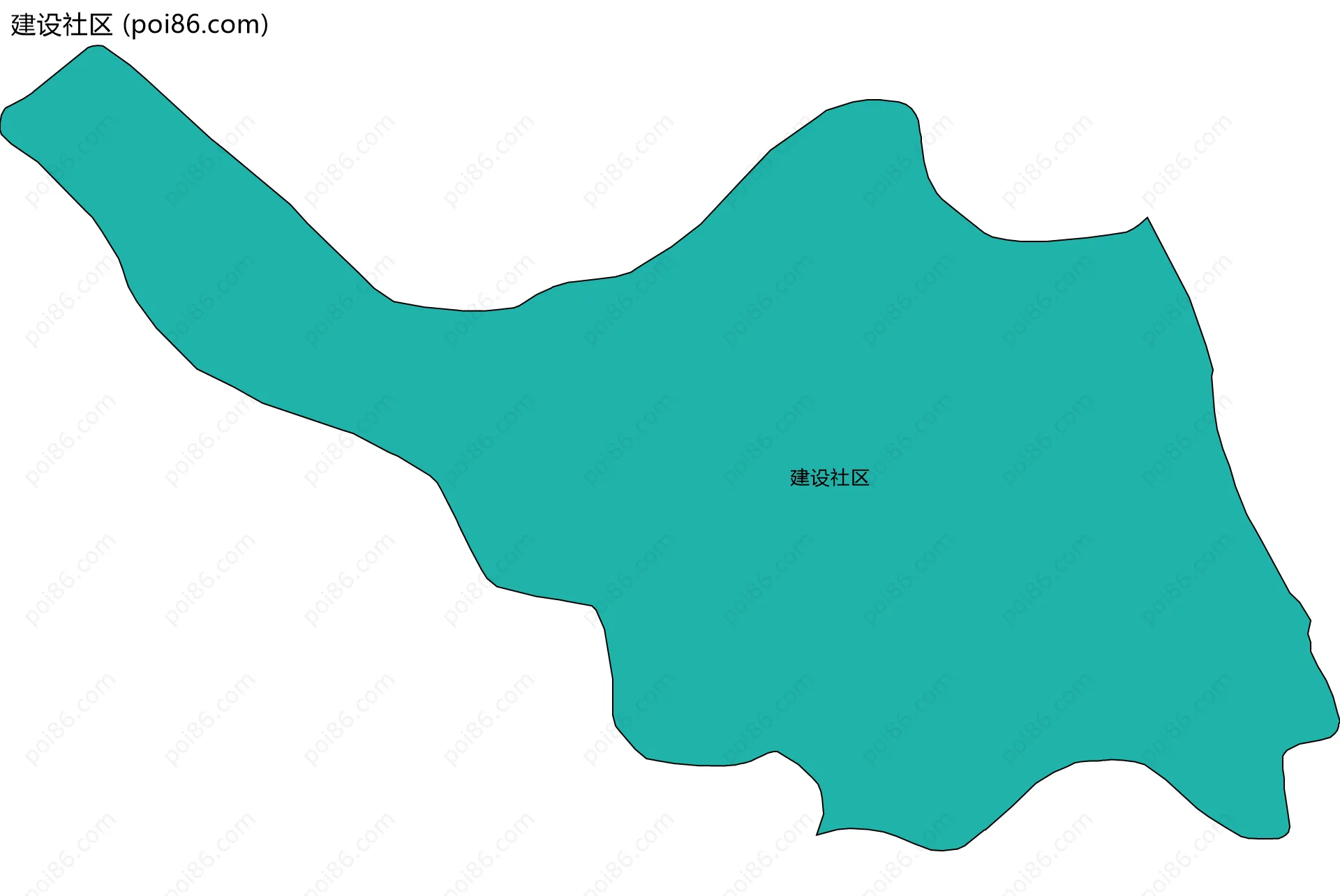 建设社区边界地图