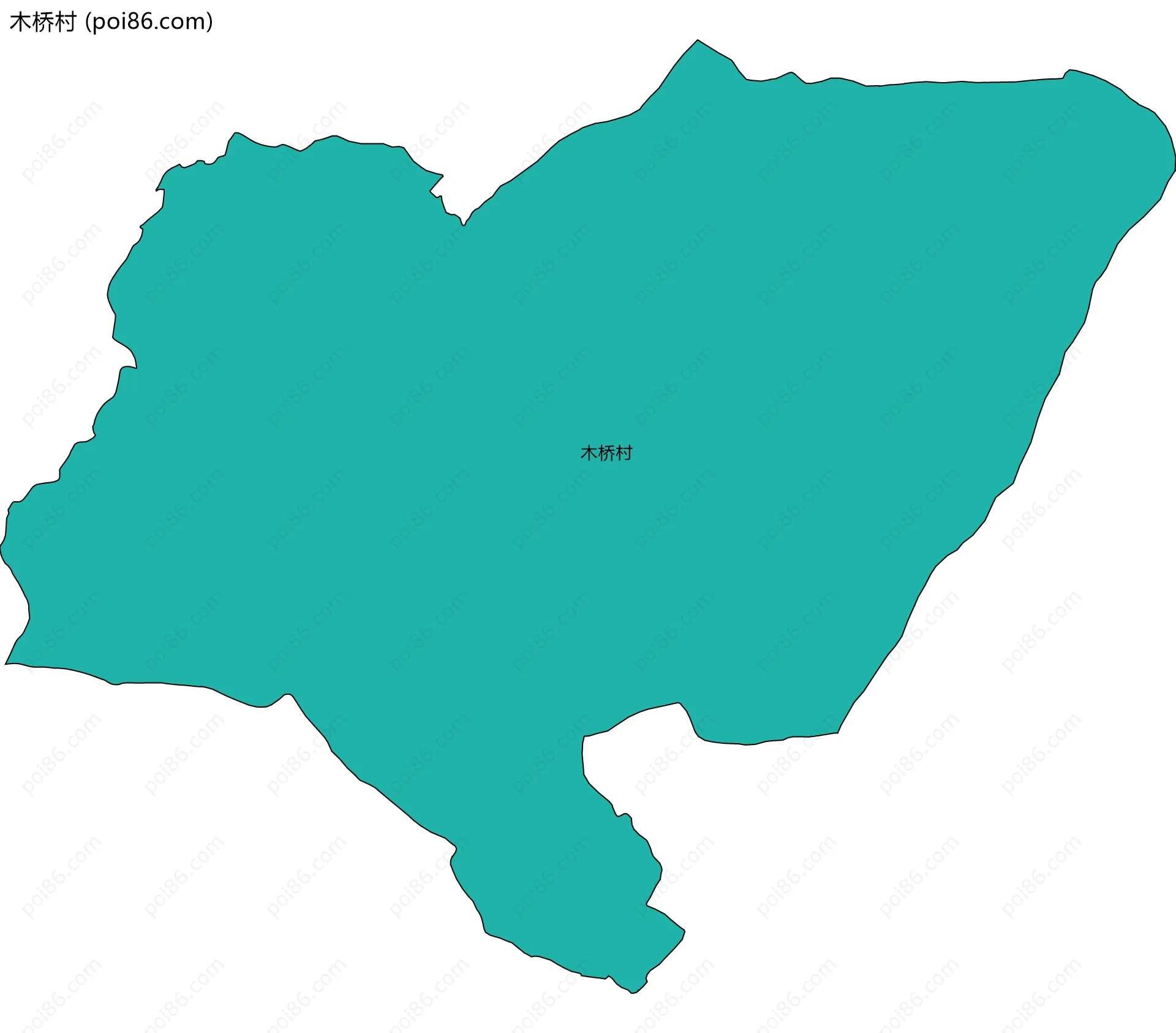 木桥村边界地图