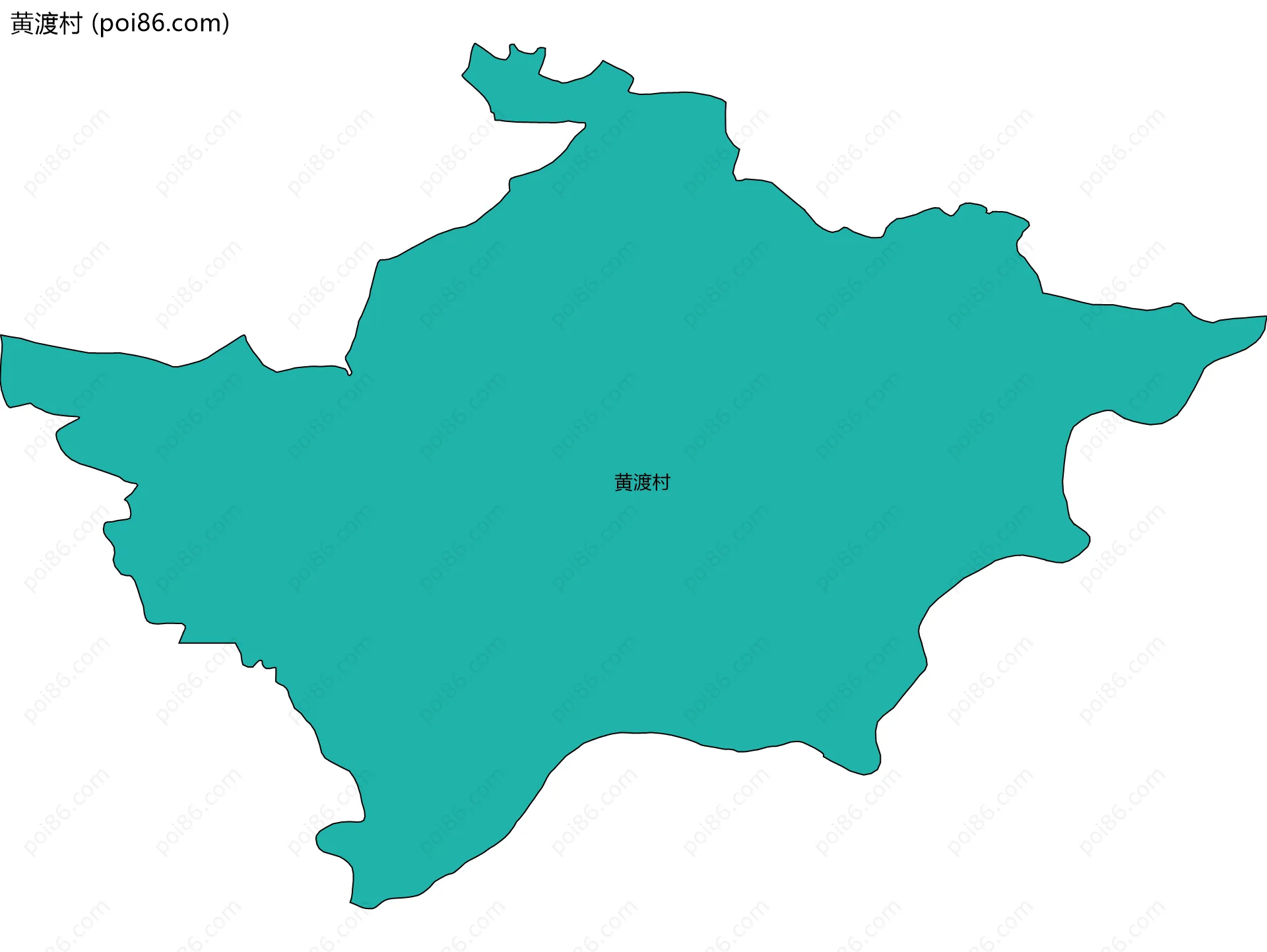 黄渡村边界地图