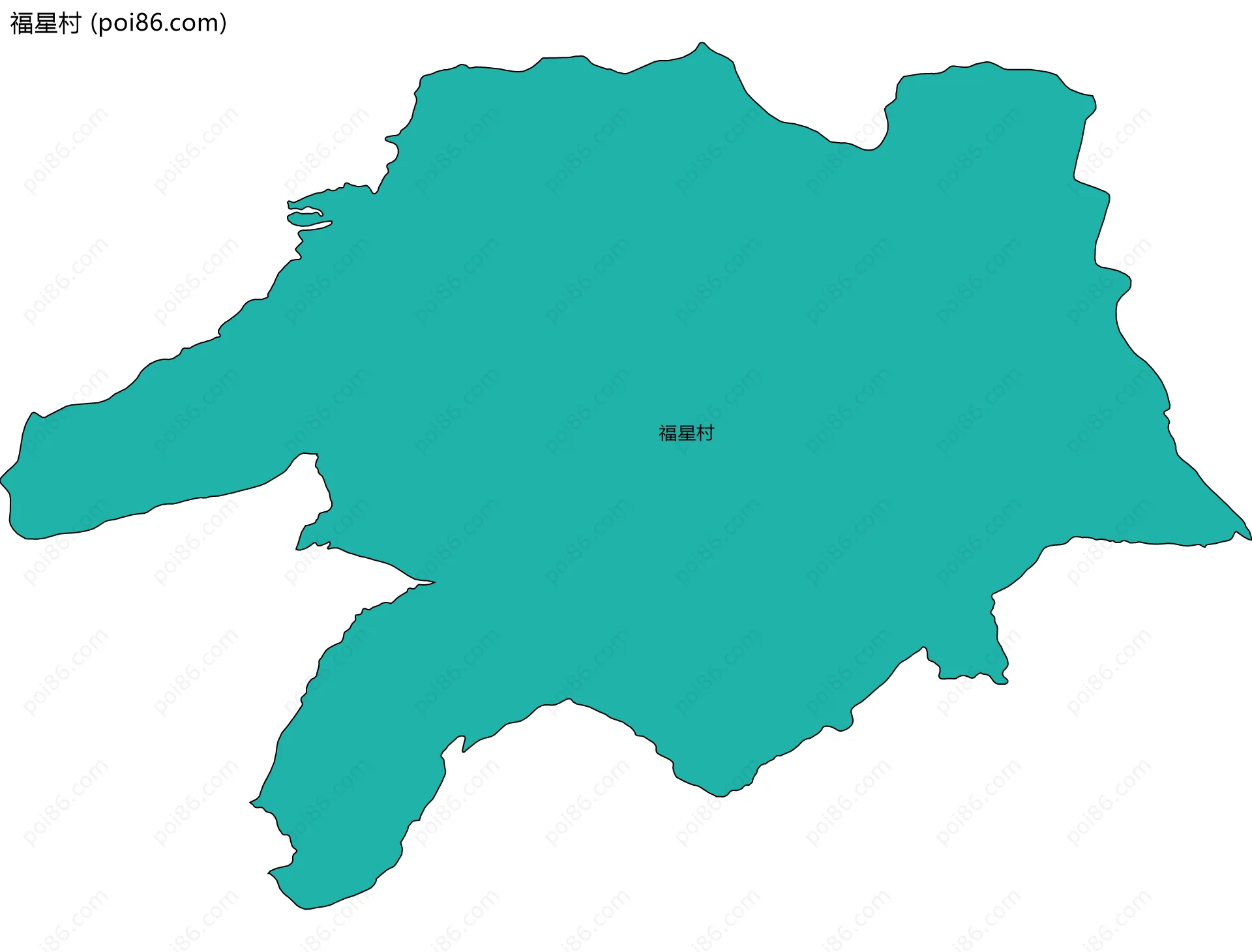福星村边界地图
