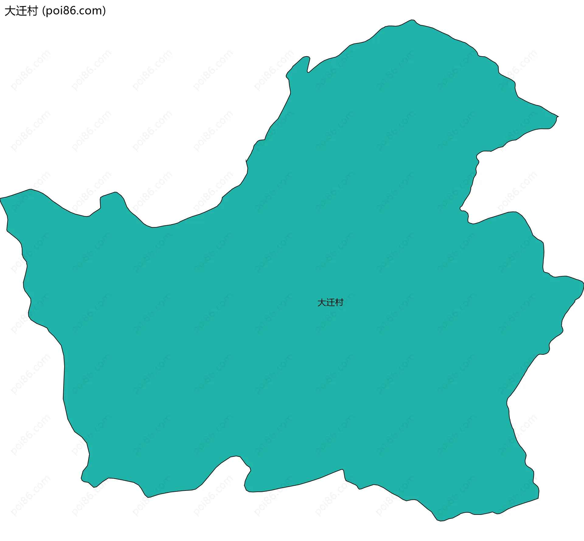 大迁村边界地图