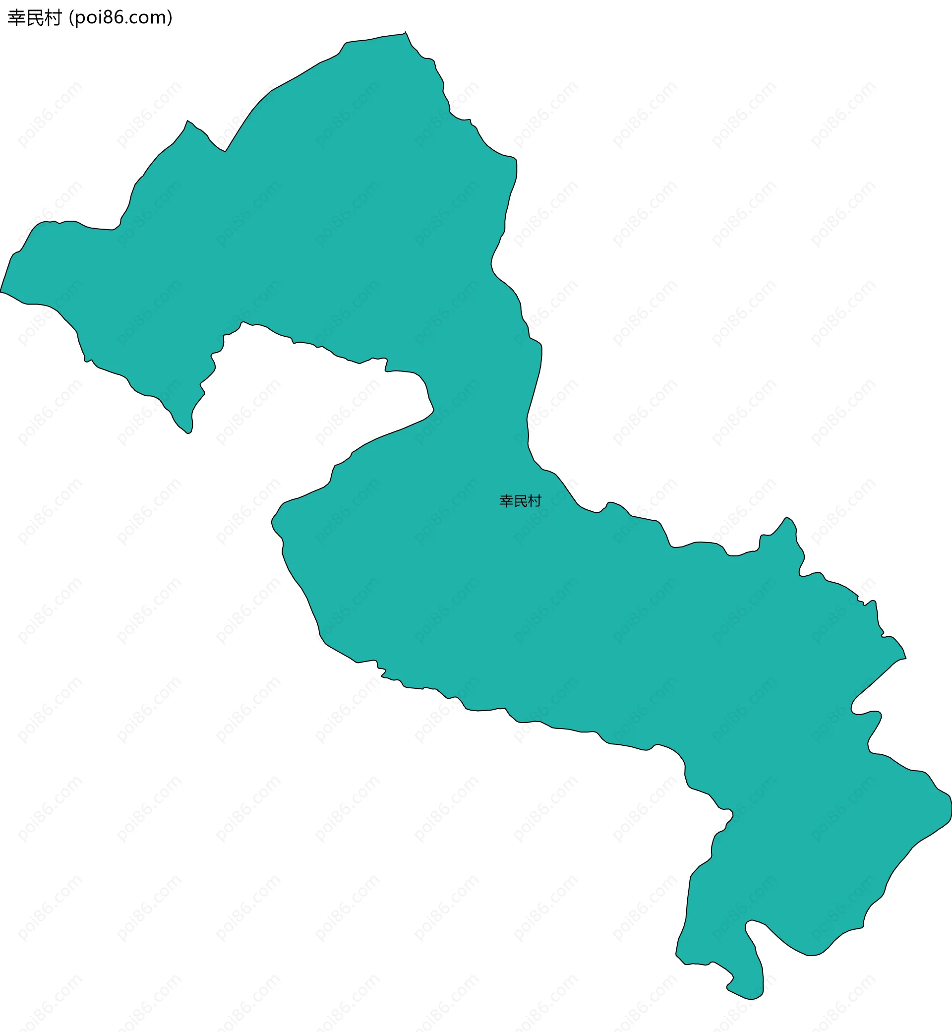 幸民村边界地图