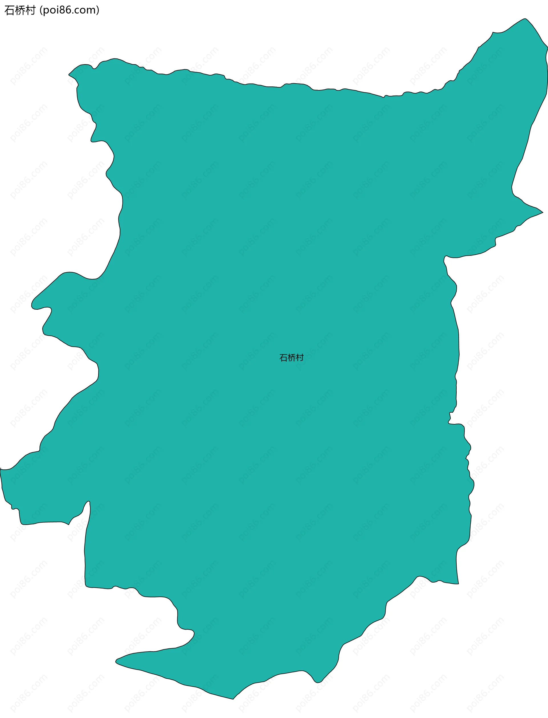 石桥村边界地图