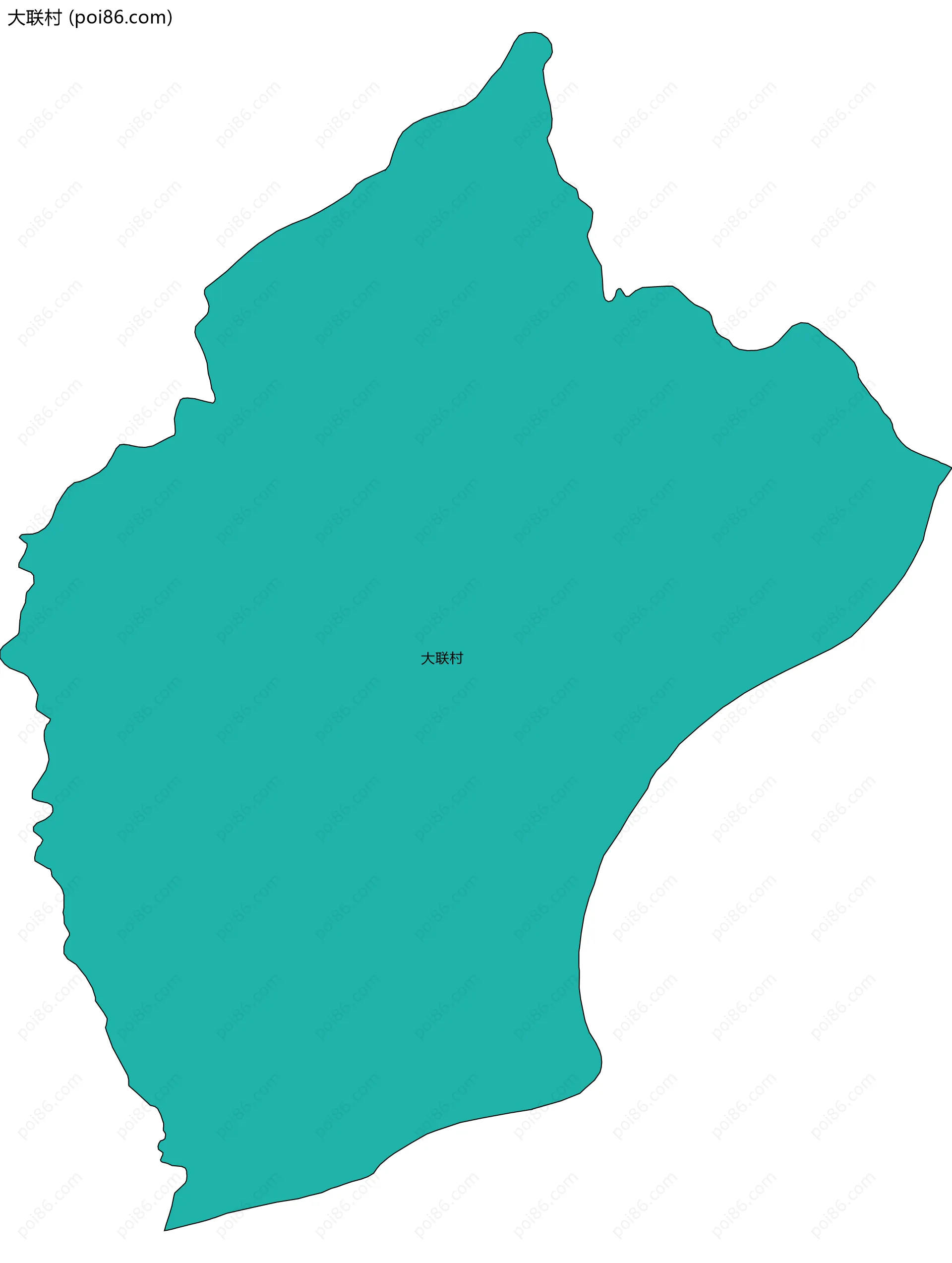 大联村边界地图