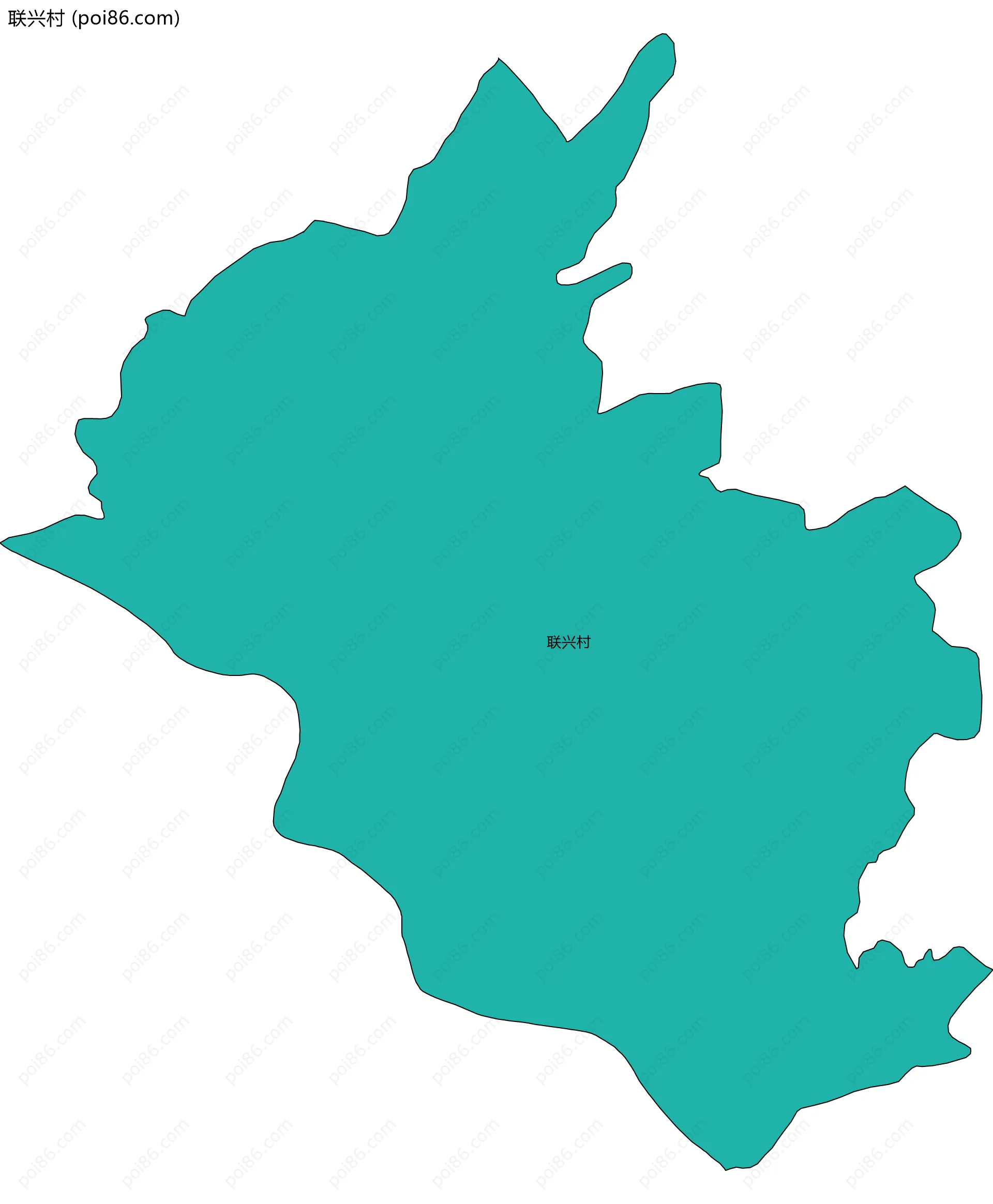 联兴村边界地图