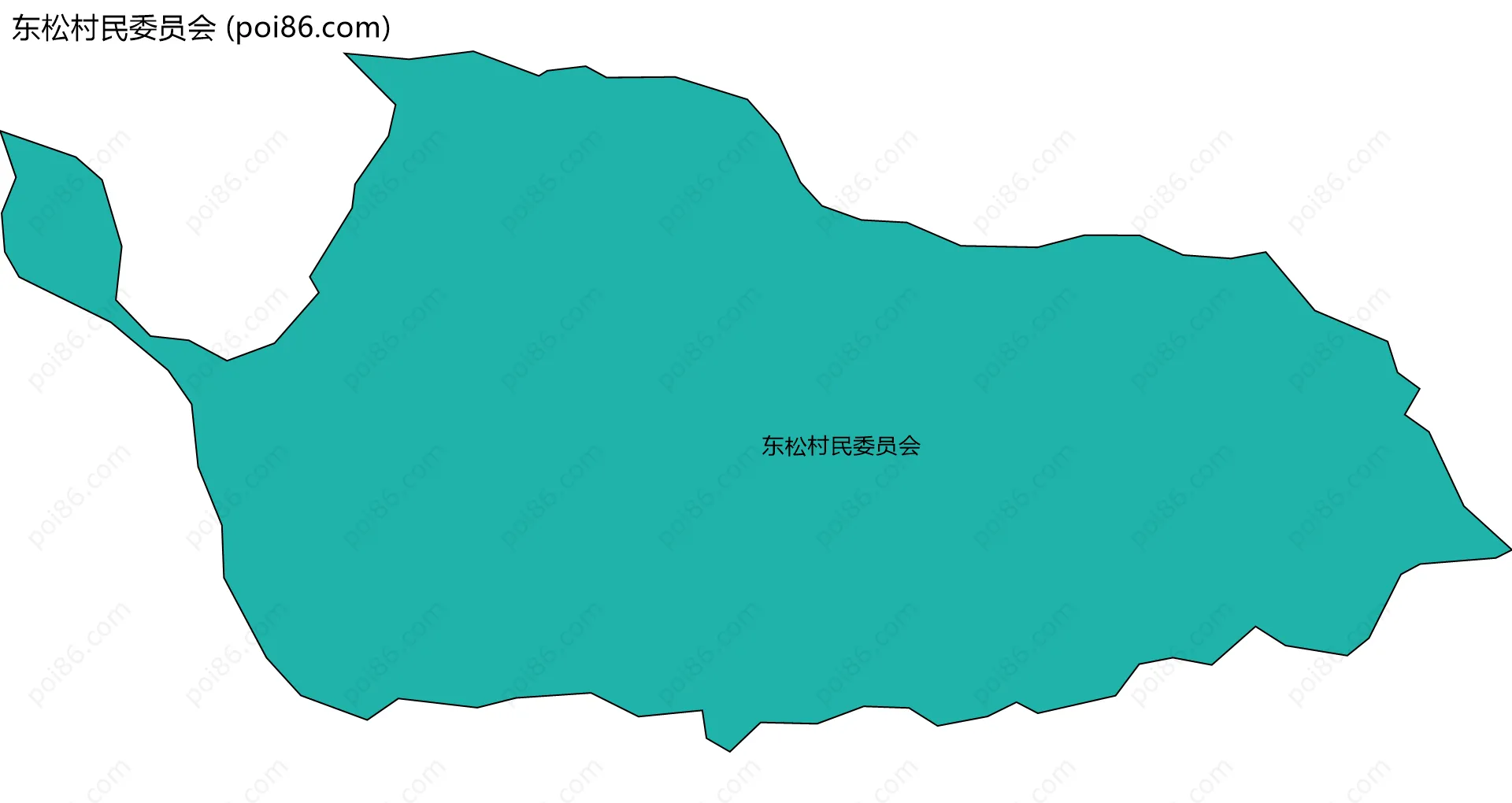 东松村民委员会边界地图