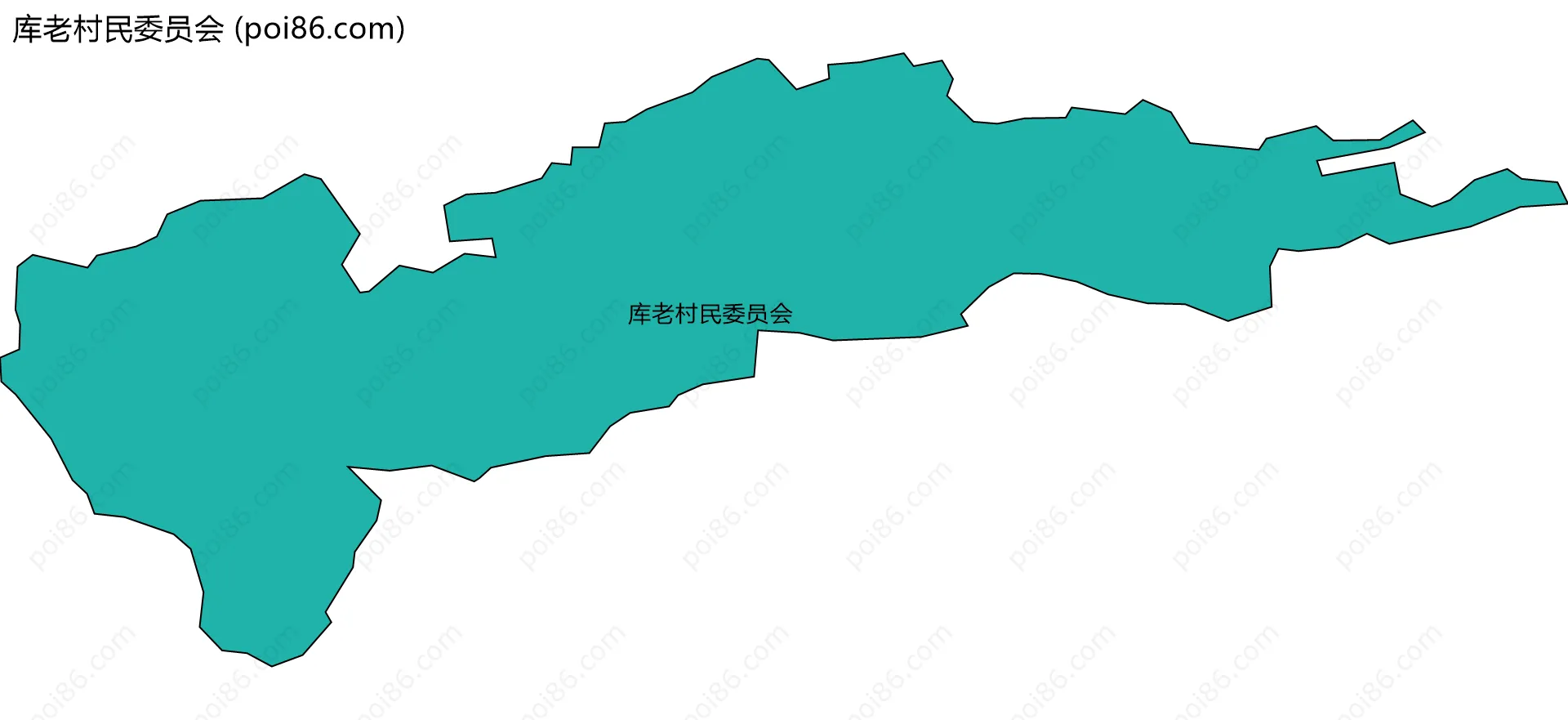 库老村民委员会边界地图