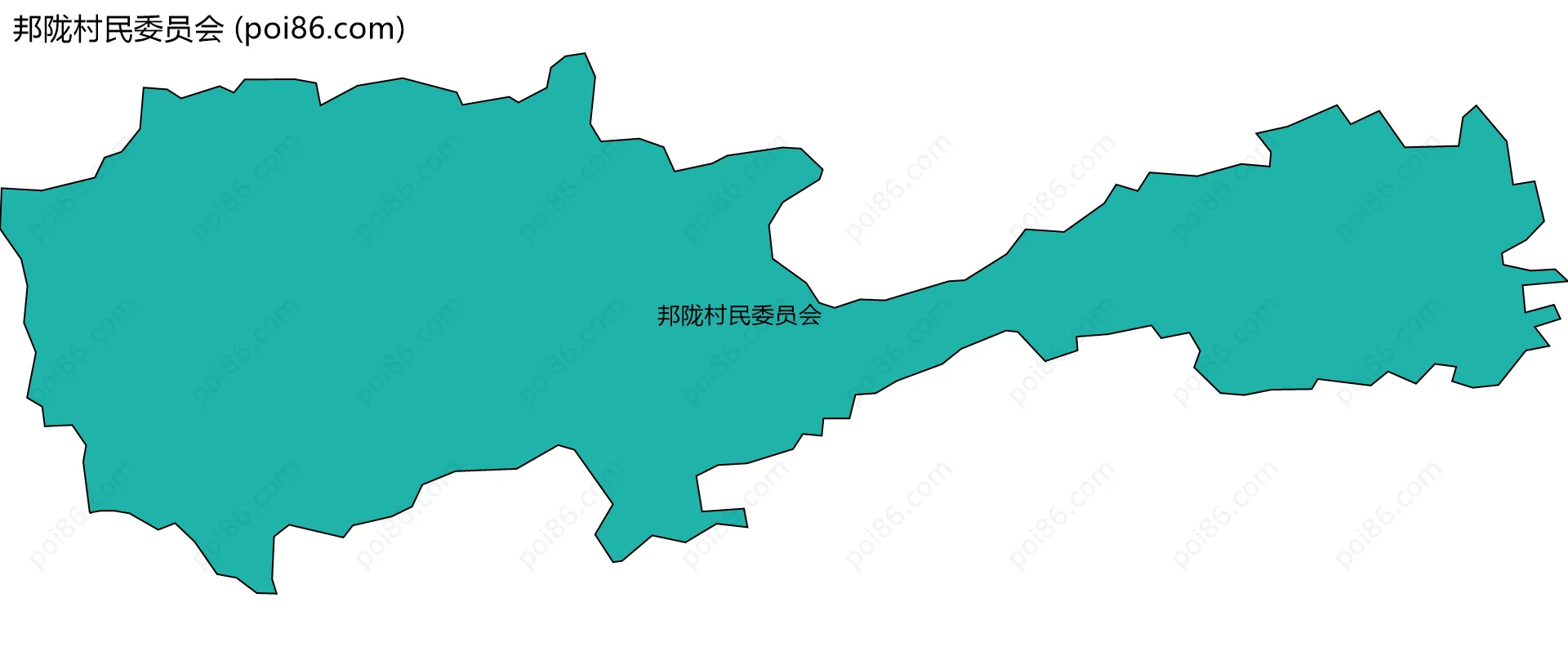 邦陇村民委员会边界地图