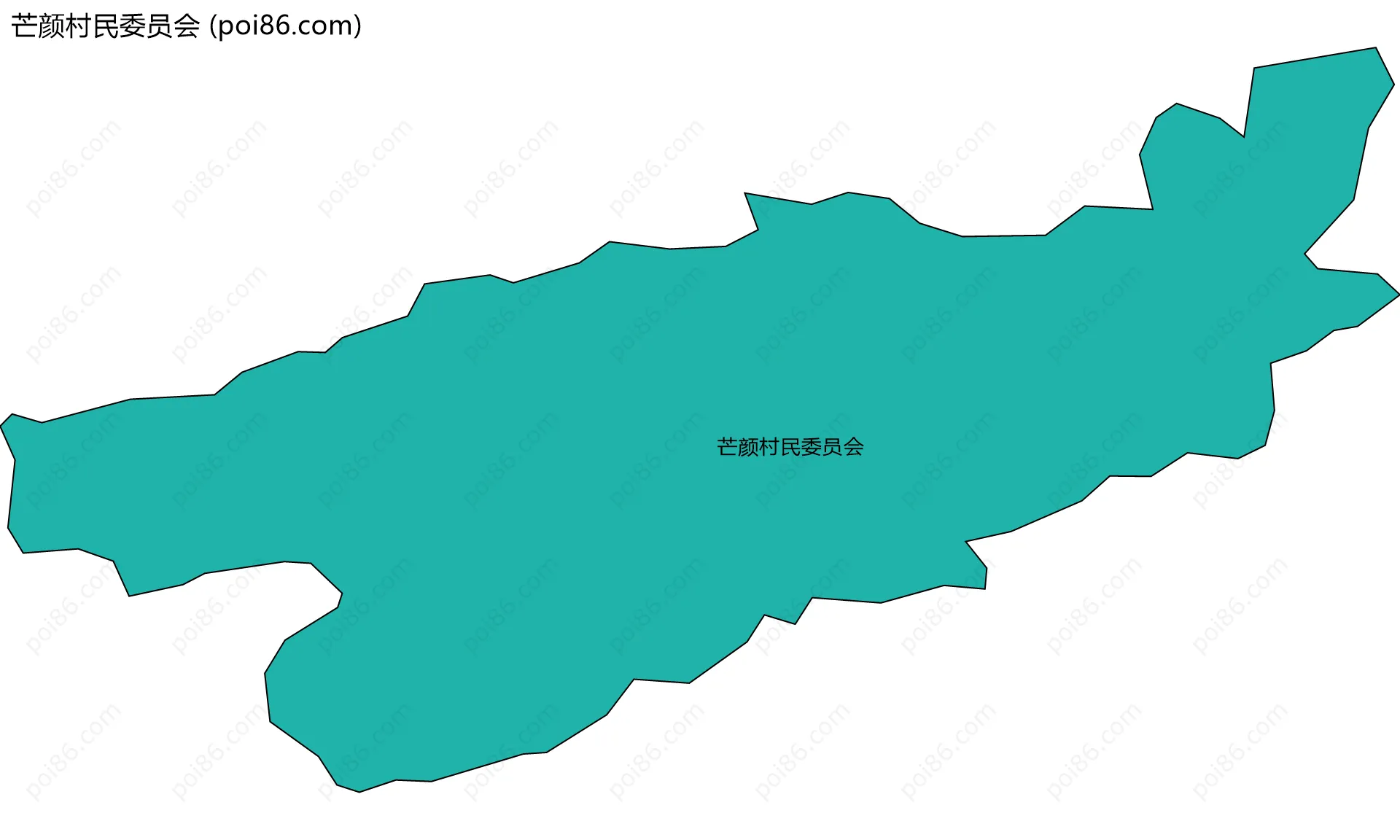 芒颜村民委员会边界地图