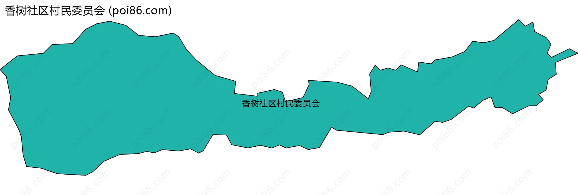 香树社区村民委员会边界地图