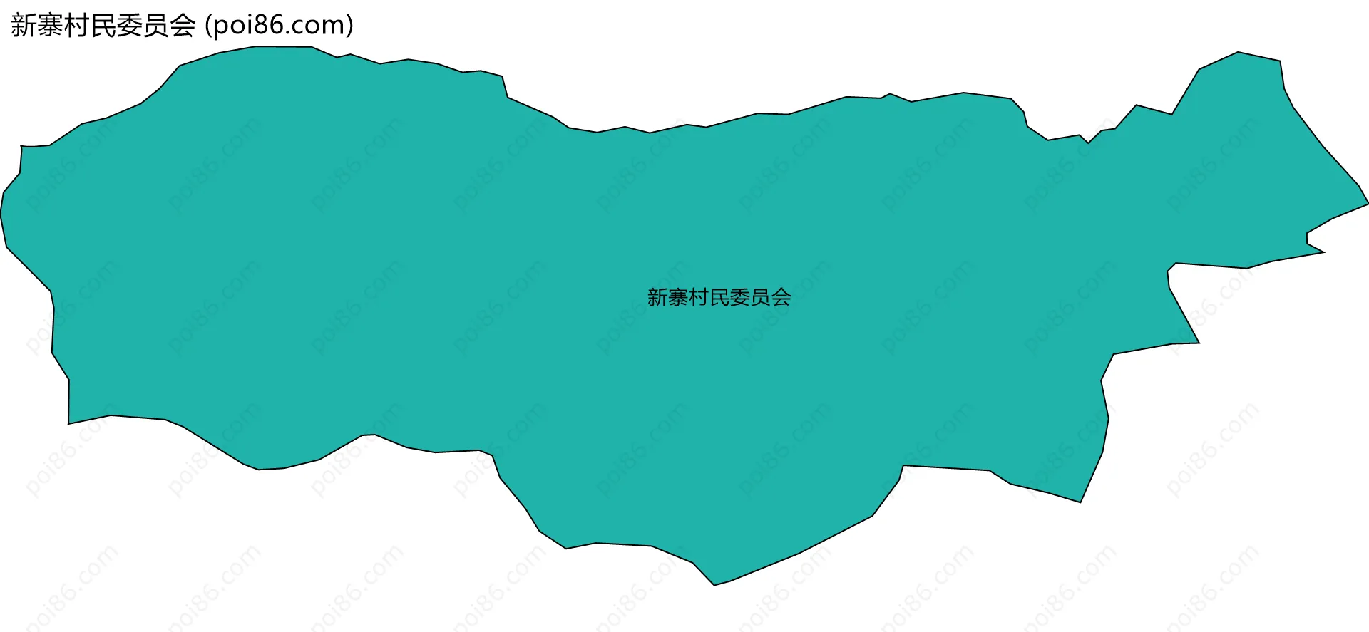 新寨村民委员会边界地图