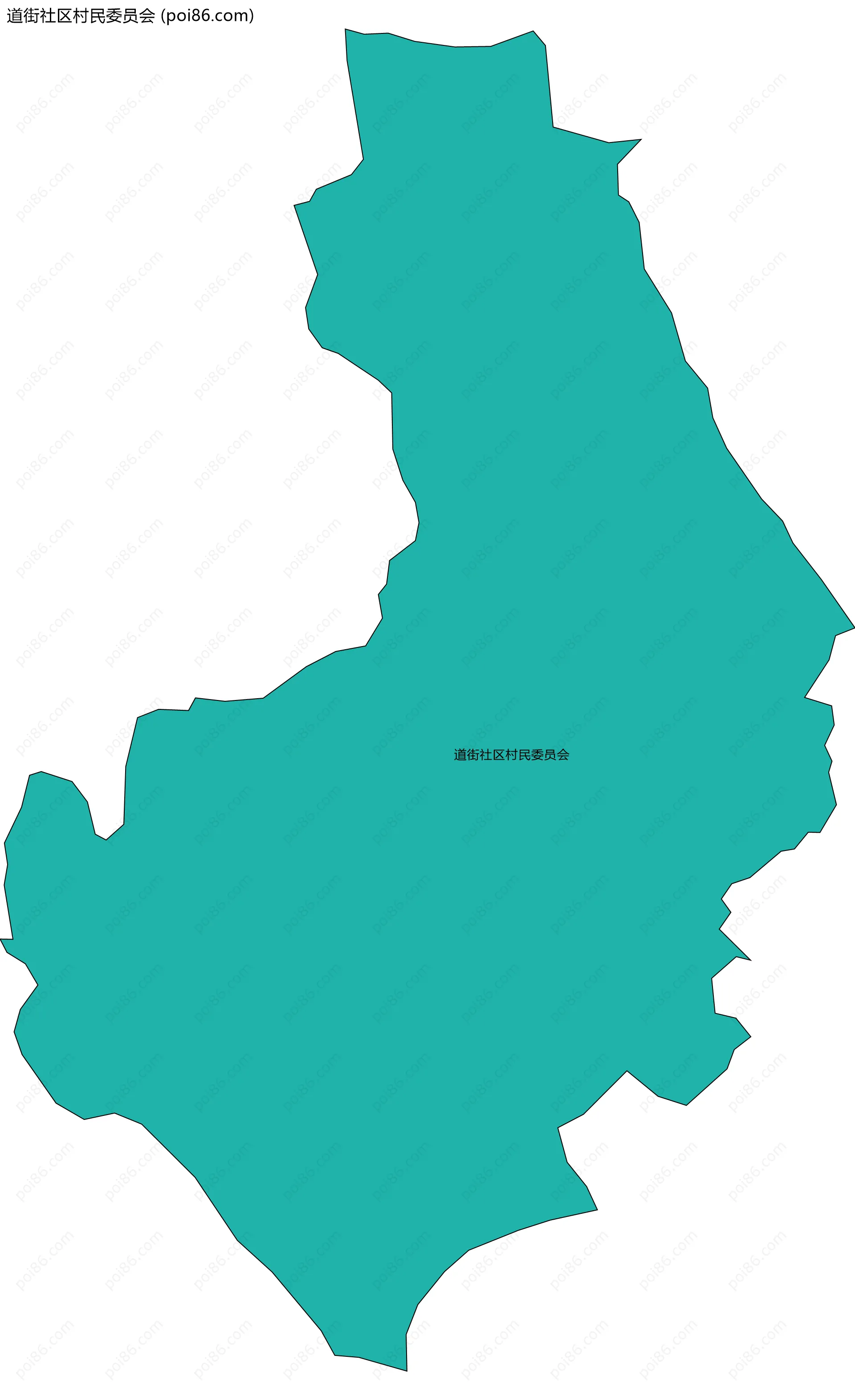 道街社区村民委员会边界地图
